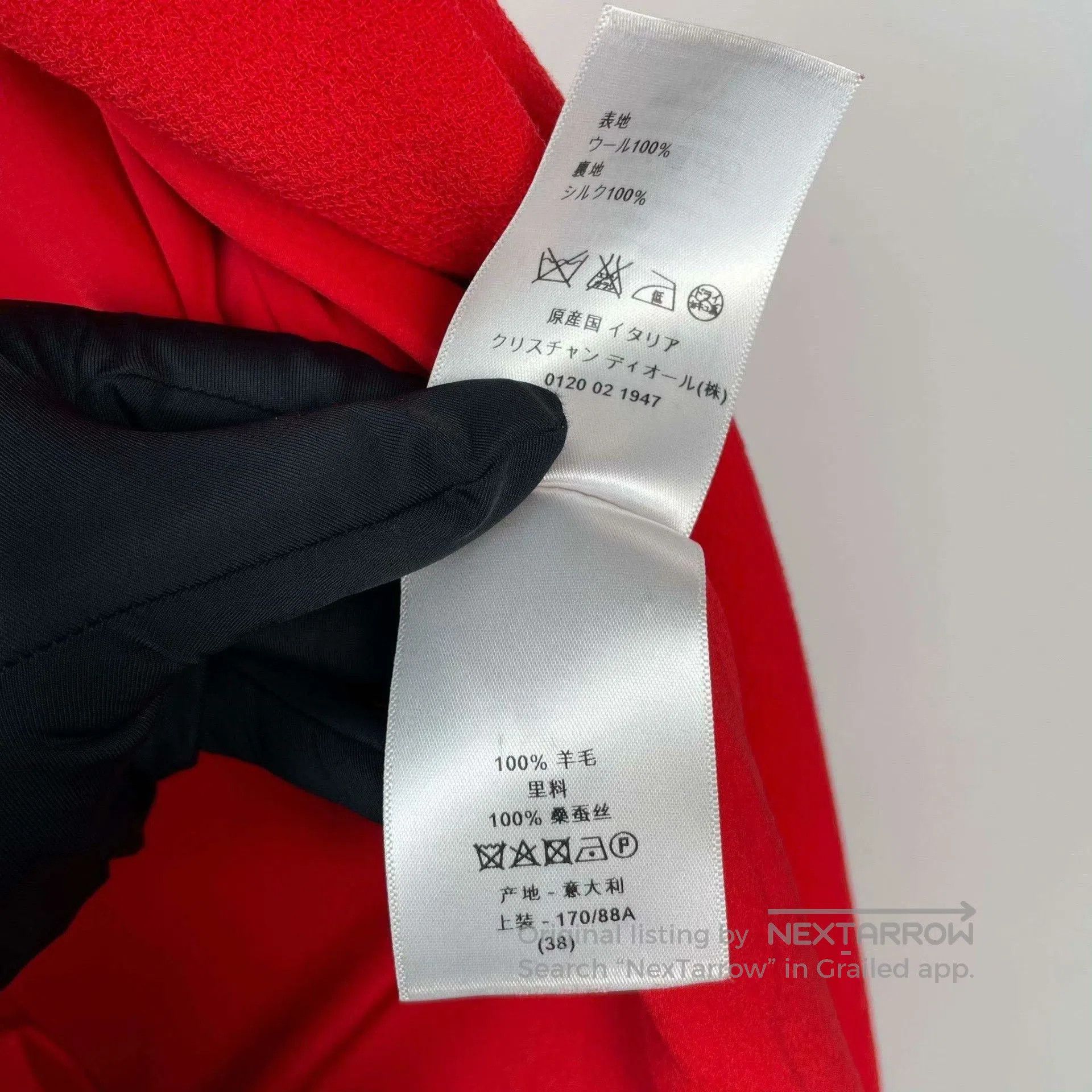 Dior Dior Red Wool Sleeveless Coat. Size S / US 4 / IT 40 - 7 Thumbnail