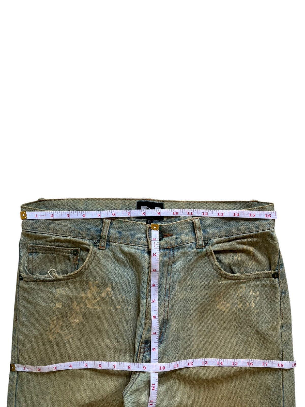 Vintage Japanese Brand Bleached Mud Wash Baggy Jeans
