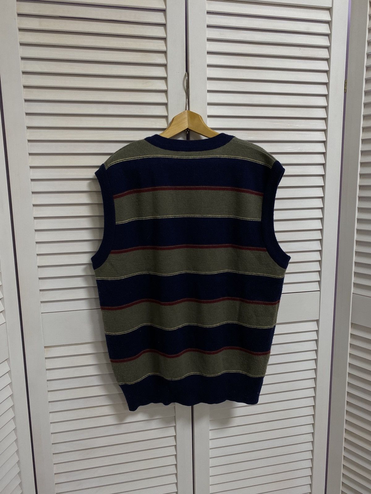 Adidas × Vintage 🎥 Vintage Vest sleeveless vest jerkin Adidas Logo Striped 90 Size US M / EU 48-50 / 2 - 5 Thumbnail