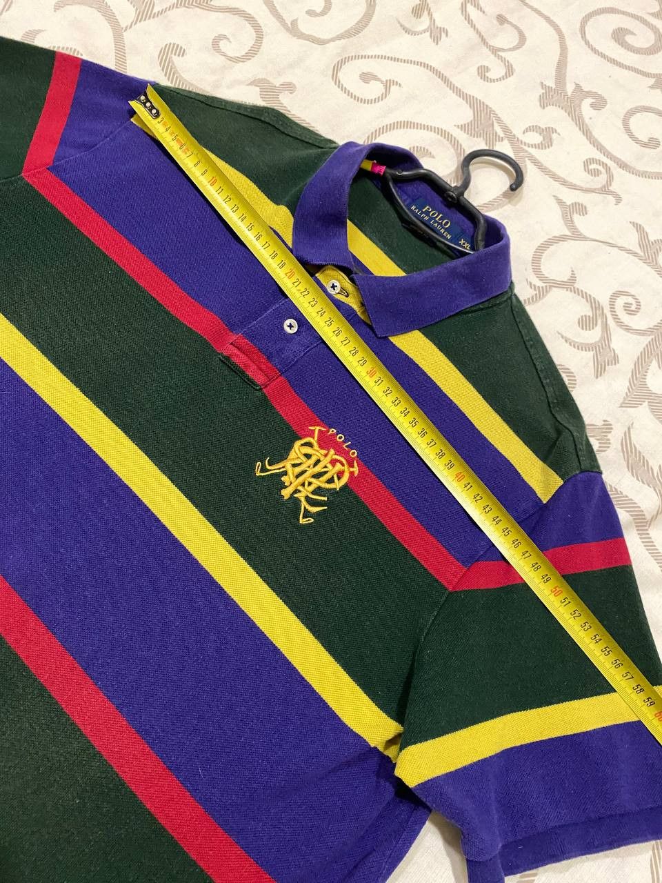 Polo Ralph Lauren Polo Ralph Lauren Multicolor Striped Crest Polo Shirt Size US XXL / EU 58 / 5 - 10 Thumbnail