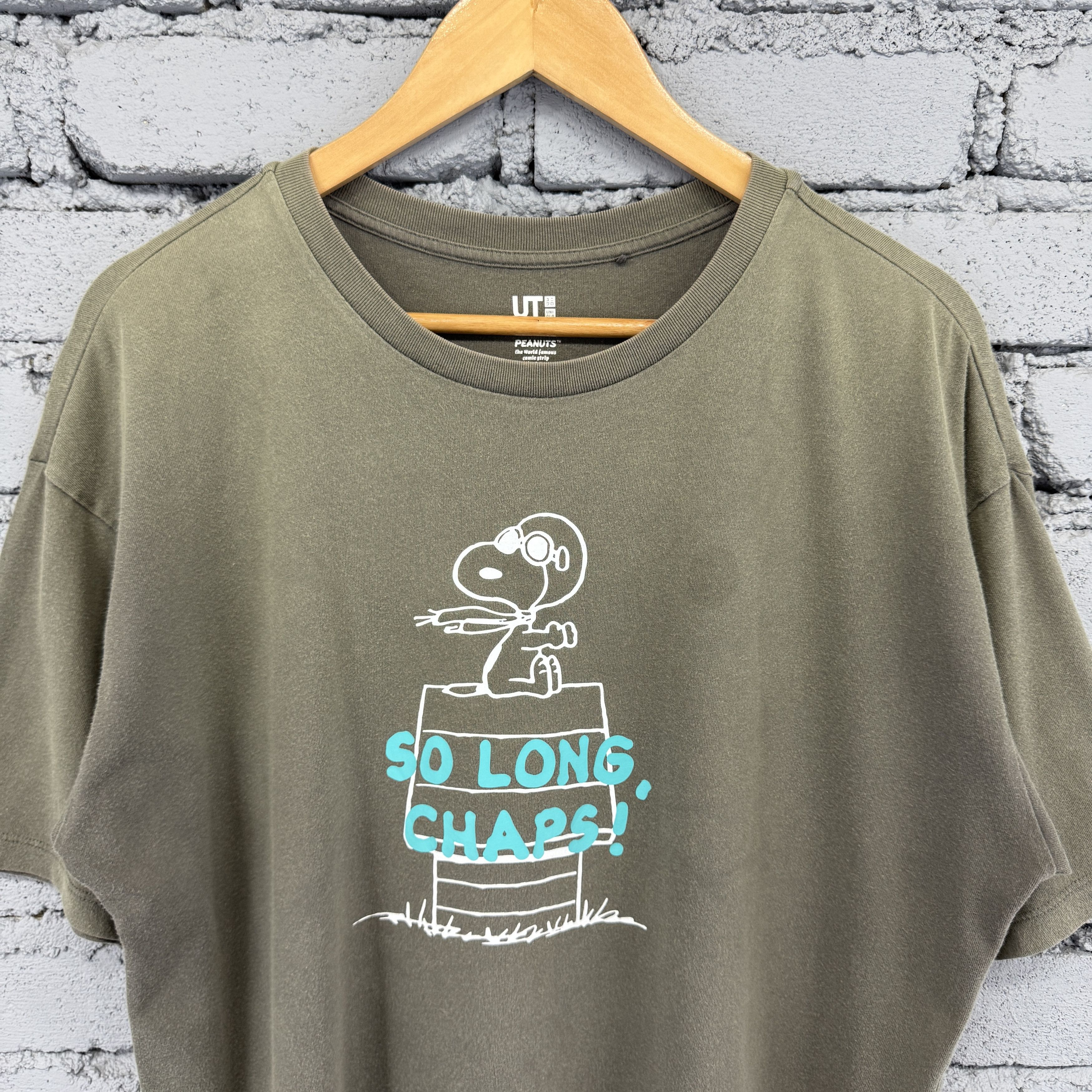 Kaws × Peanuts × Uniqlo Peanuts Snoopy 70 UT "SO LONG, CHAPS!" Tshirt Size US M / EU 48-50 / 2 - 3 Thumbnail