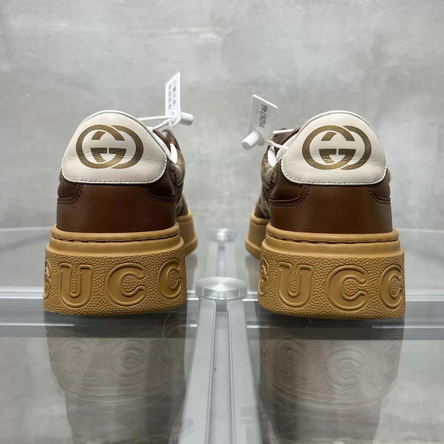 Gucci Gucci Chunky B GG Brown 38.5 Sneaker Size US 8 / IT 38 - 6 Thumbnail