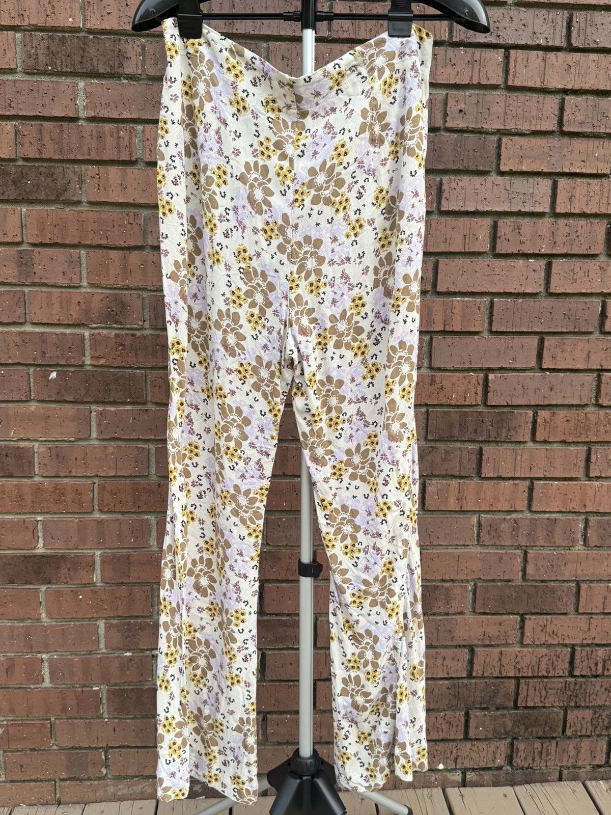 Free People Free People Cant Take My Eyes Off Of You Flared Pants Floral Size 34" / US 12 / IT 48 - 8 Thumbnail