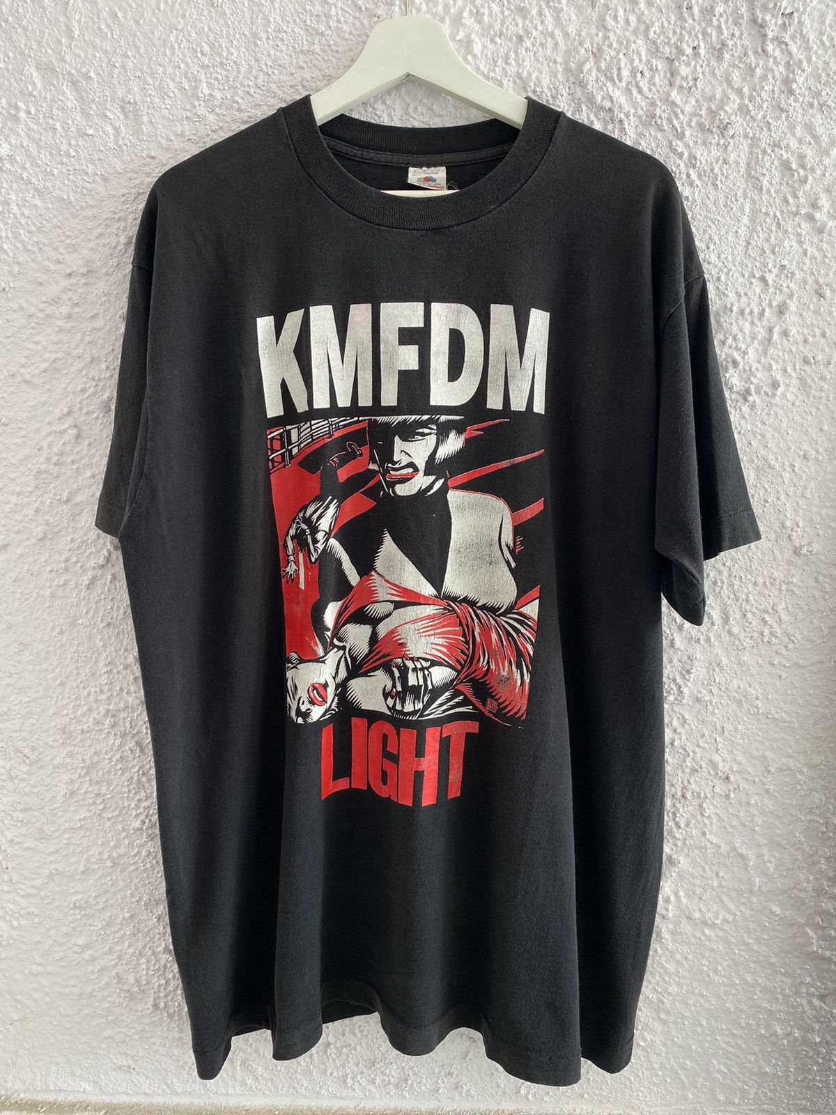 Band Tees Vintage 90s KMFDM Light Band Tee Size US XL / EU 56 / 4 - 2 Thumbnail