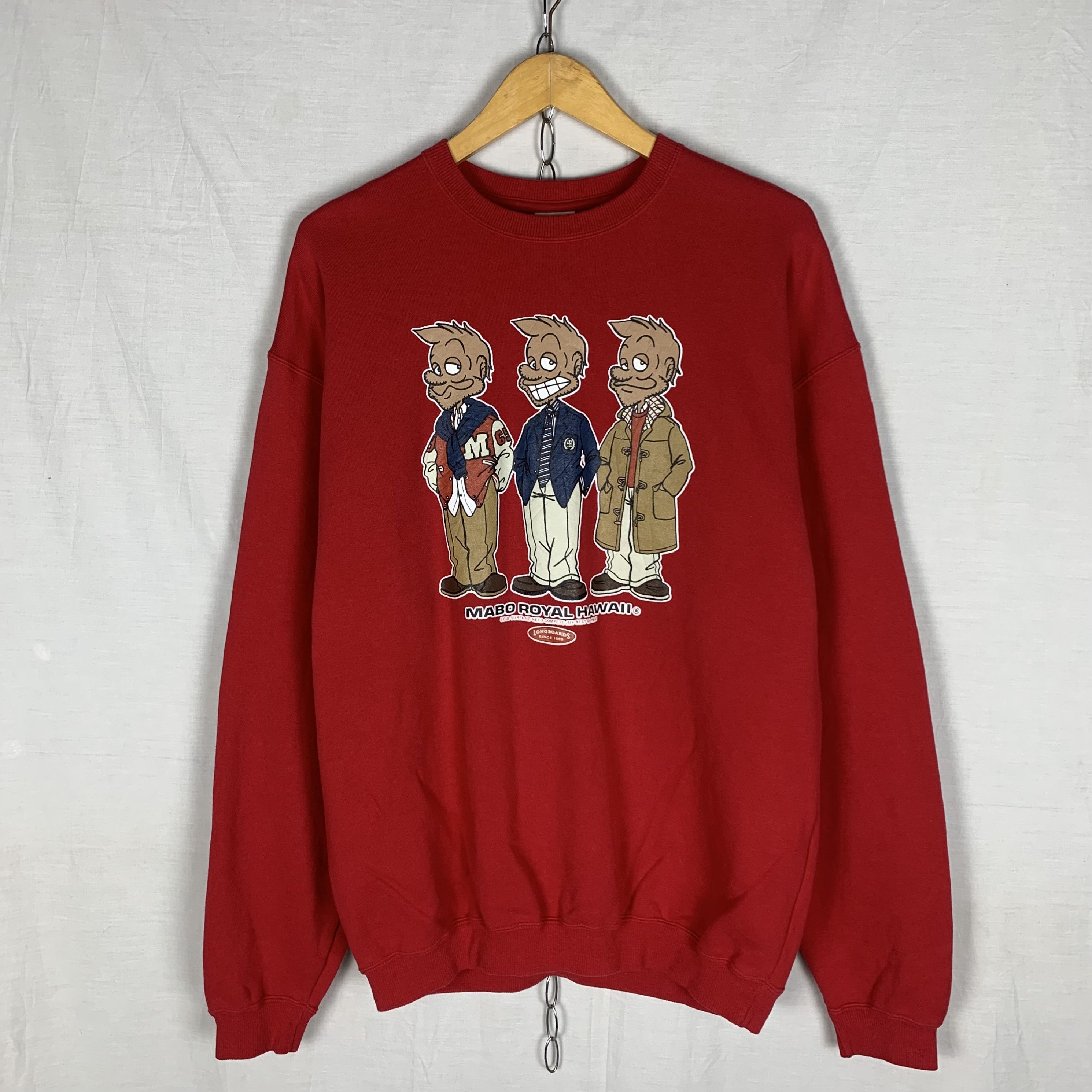 Vintage Mabo Royal Hawaii Longboards Surf Sweatshirt Crewneck Size US L / EU 52-54 / 3 - 1 Thumbnail