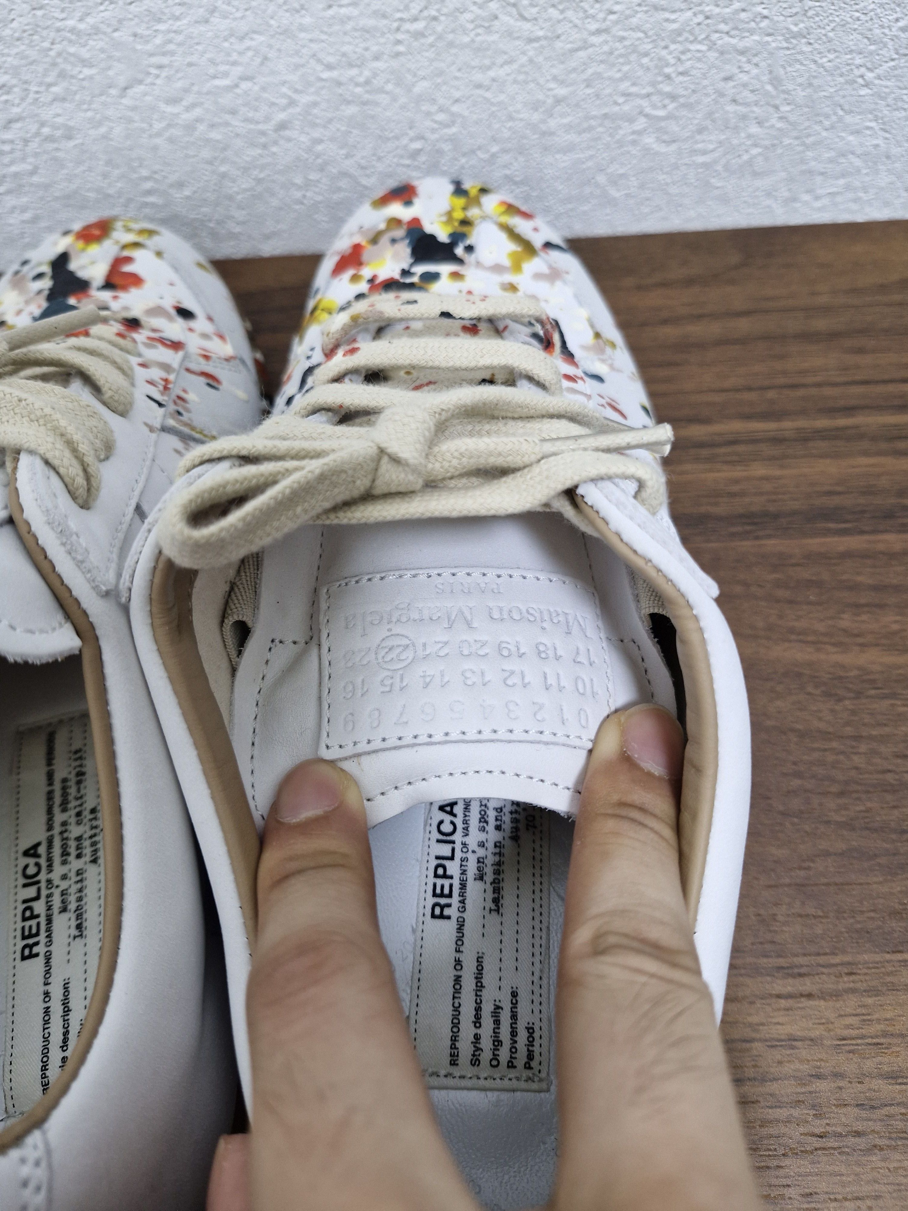 Maison Margiela MAISON MARGIELA Paint Splatter GATs Size US 5.5 / EU 38 - 6 Thumbnail