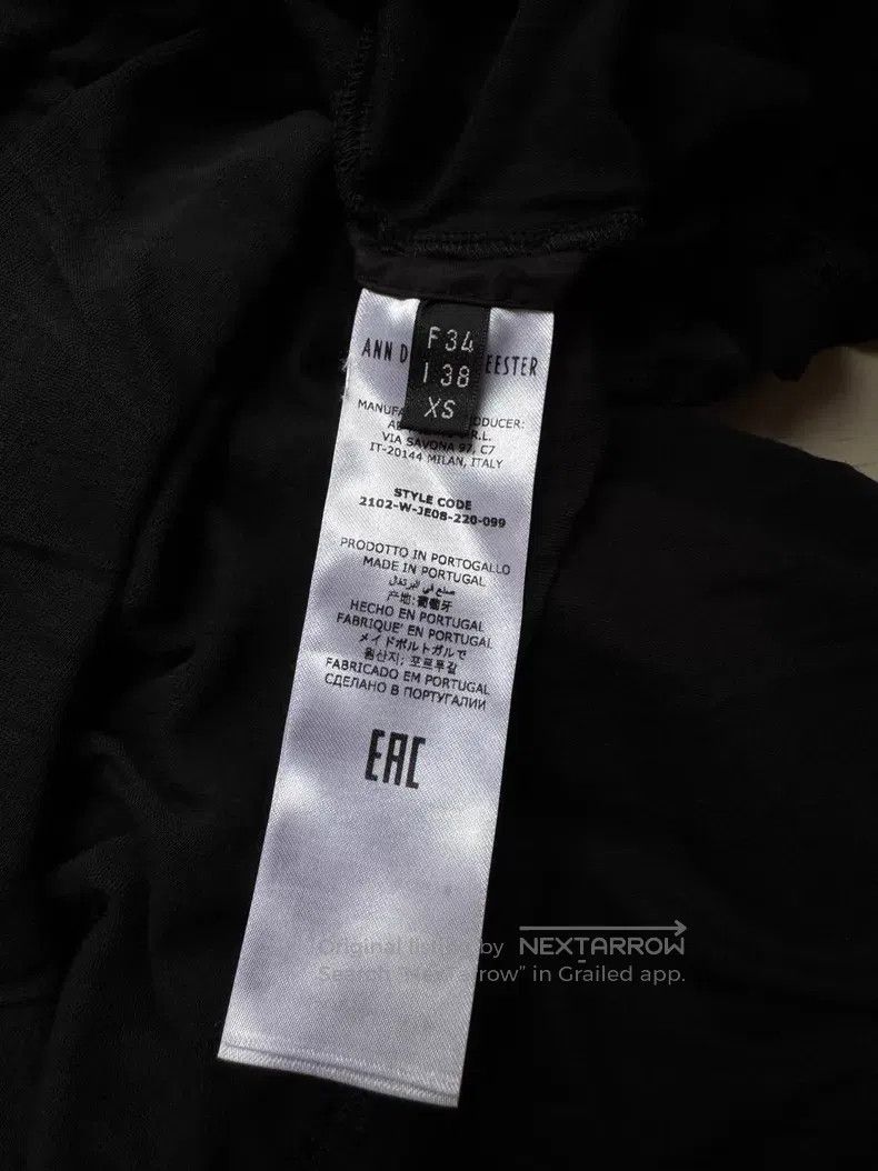 Ann Demeulemeester Ann Demeulemeester Black pure cotton dress, faux two-piece Size XS / US 0-2 / IT 36-38 - 6 Thumbnail