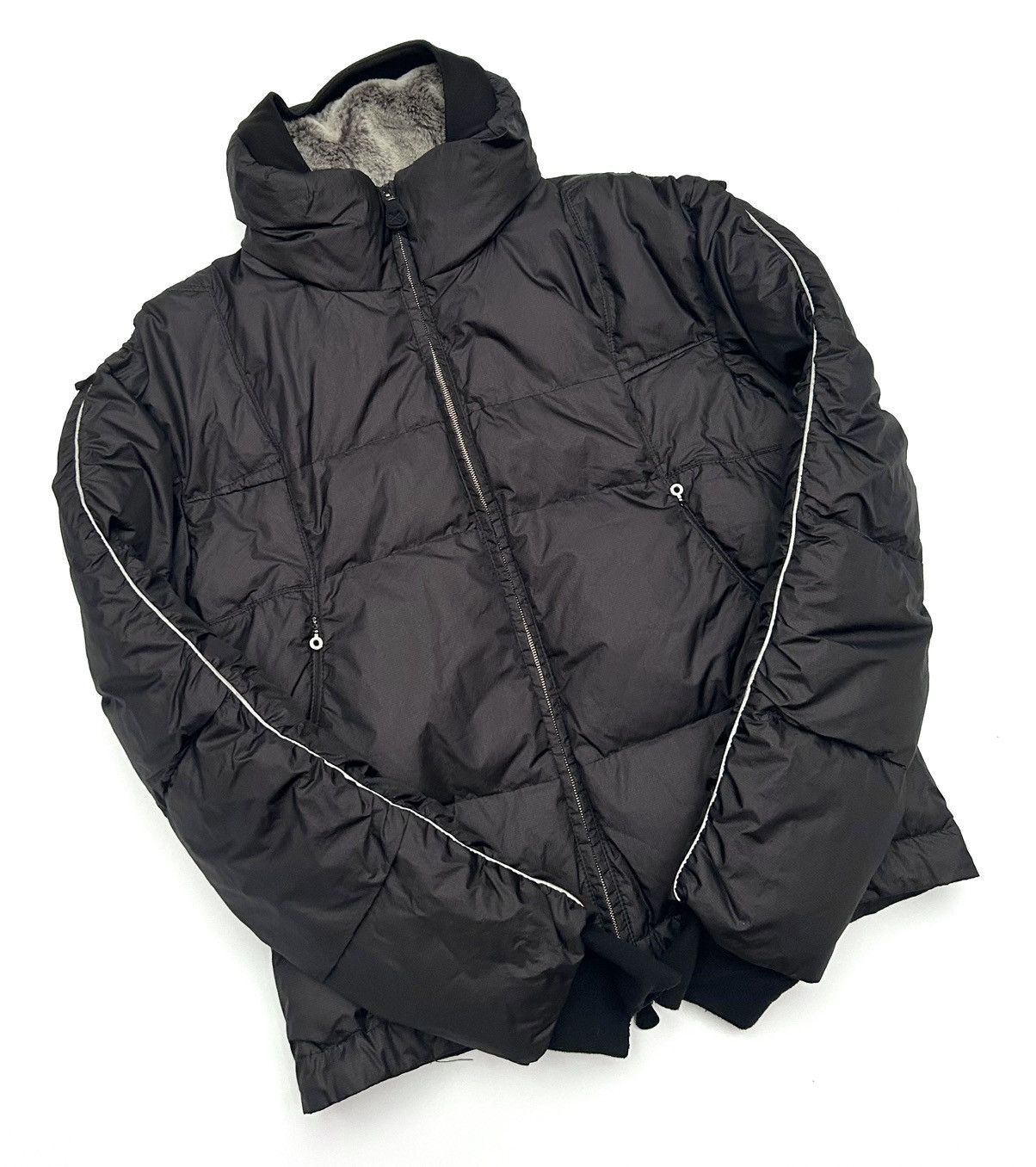 Marithe + Francois Girbaud × Vintage Marithe + Francois Girbaud Actlive Goose Down Bondage Jacket Size L / US 10 / IT 46 - 3 Thumbnail