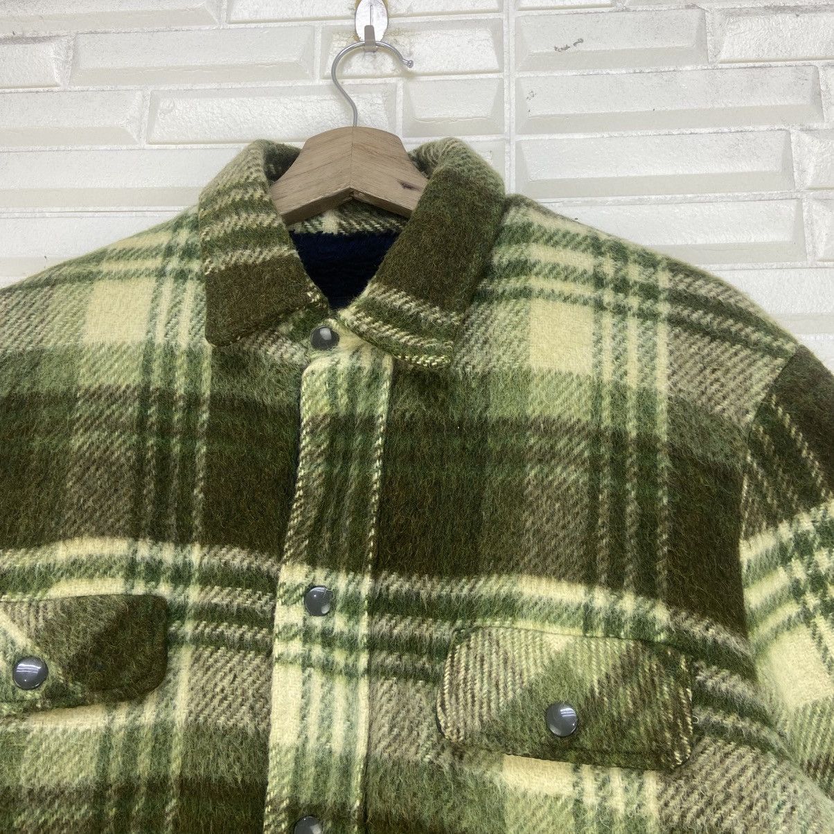 Towncraft Vintage 70s Towncraft Penneys Sherpa Mohair Plaid Jacket Size US M / EU 48-50 / 2 - 8 Thumbnail