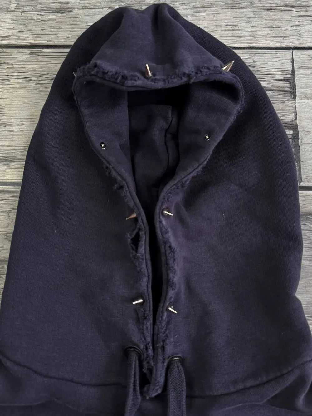 Diesel × Japanese Brand : Vintage Punk Fit Archival Avant Garde Diesel Spikes Hoodie Size US M / EU 48-50 / 2 - 2 Thumbnail