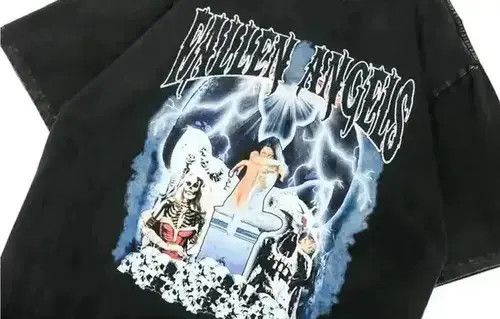Japanese Brand Vintage Styled Streetwear Angels Graphic Tee Size US XL / EU 56 / 4 - 2 Thumbnail