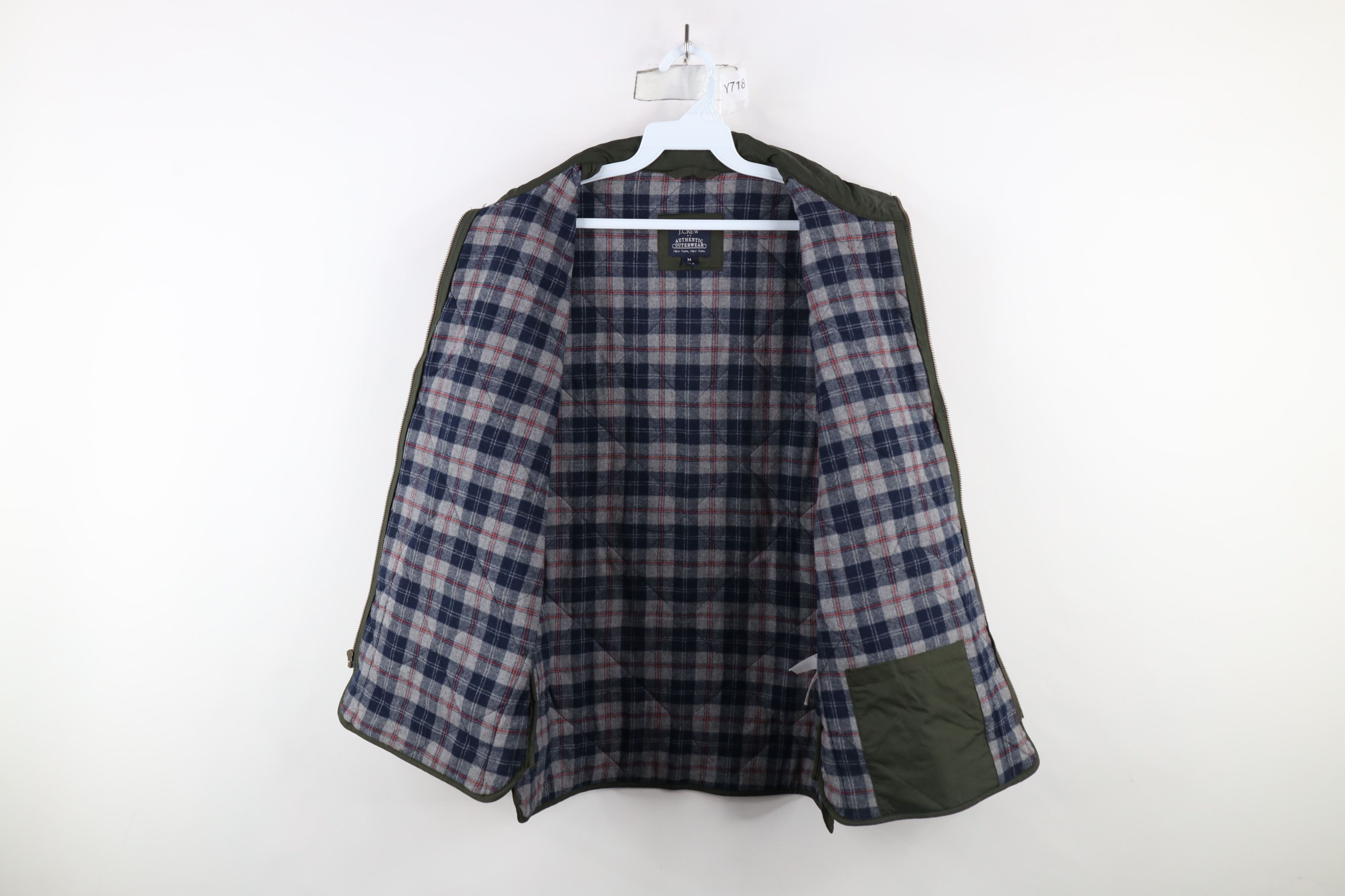 J.Crew × Vintage Vintage Y2K J Crew Lined Quilted Full Zip Vest Jacket Green Size US M / EU 48-50 / 2 - 7 Thumbnail
