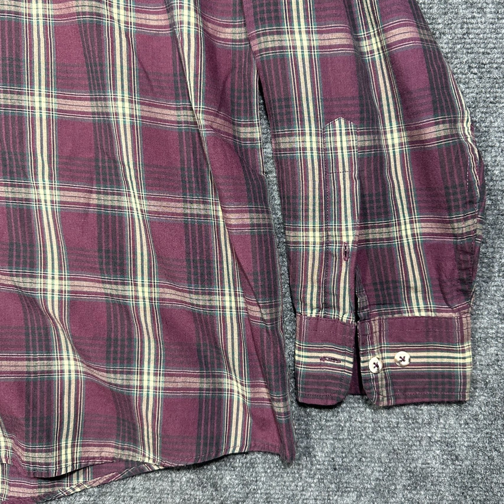Eddie Bauer Eddie Bauer Shirt Mens XL Marin Poplin Button Down Purple Plaid Cotton Pocket Size US XL / EU 56 / 4 - 4 Thumbnail