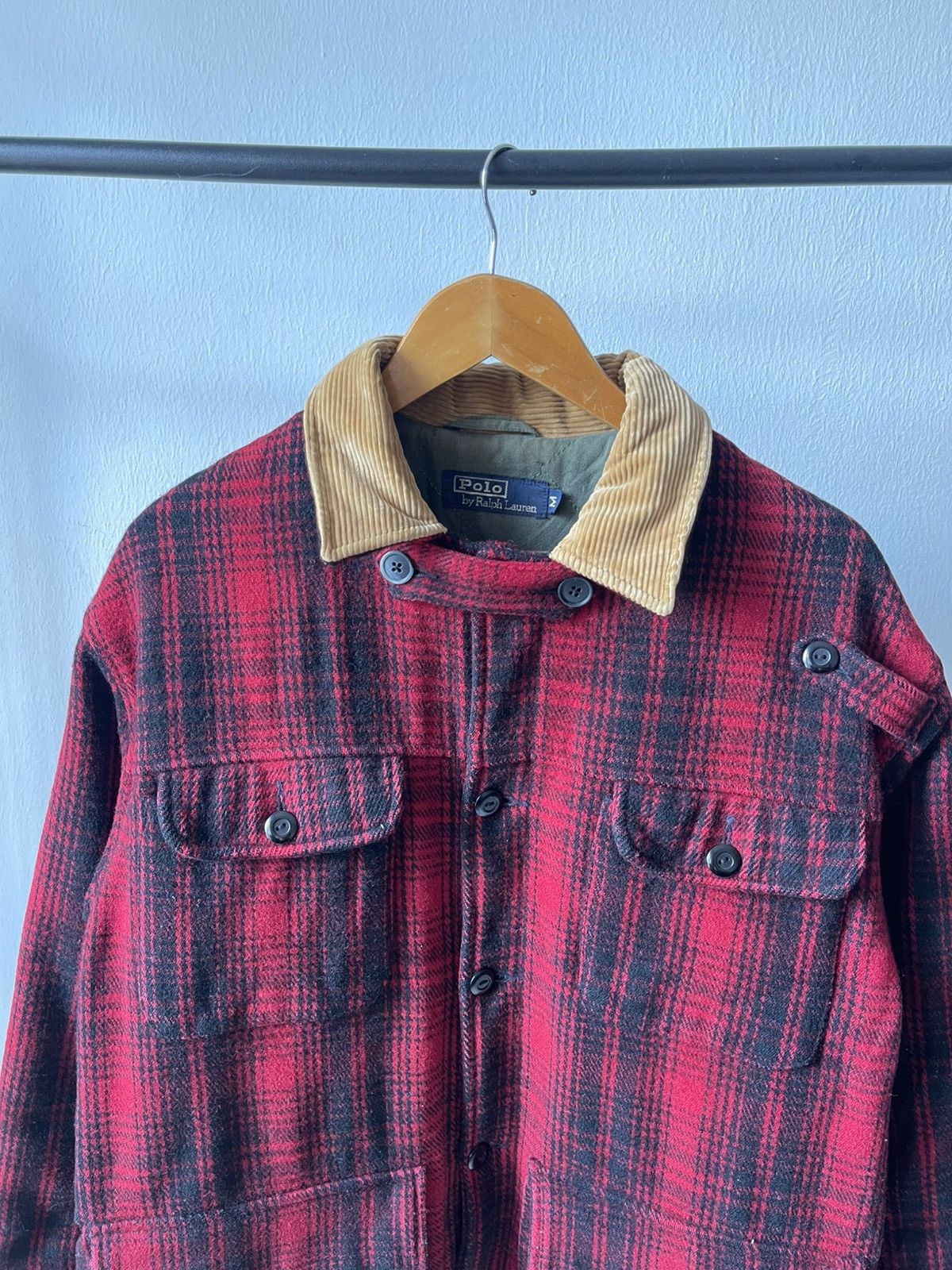 Polo Ralph Lauren 90s Polo Ralph Lauren Buffalo Plaid Heavy Wool Jacket 96 Size US L / EU 52-54 / 3 - 8 Thumbnail