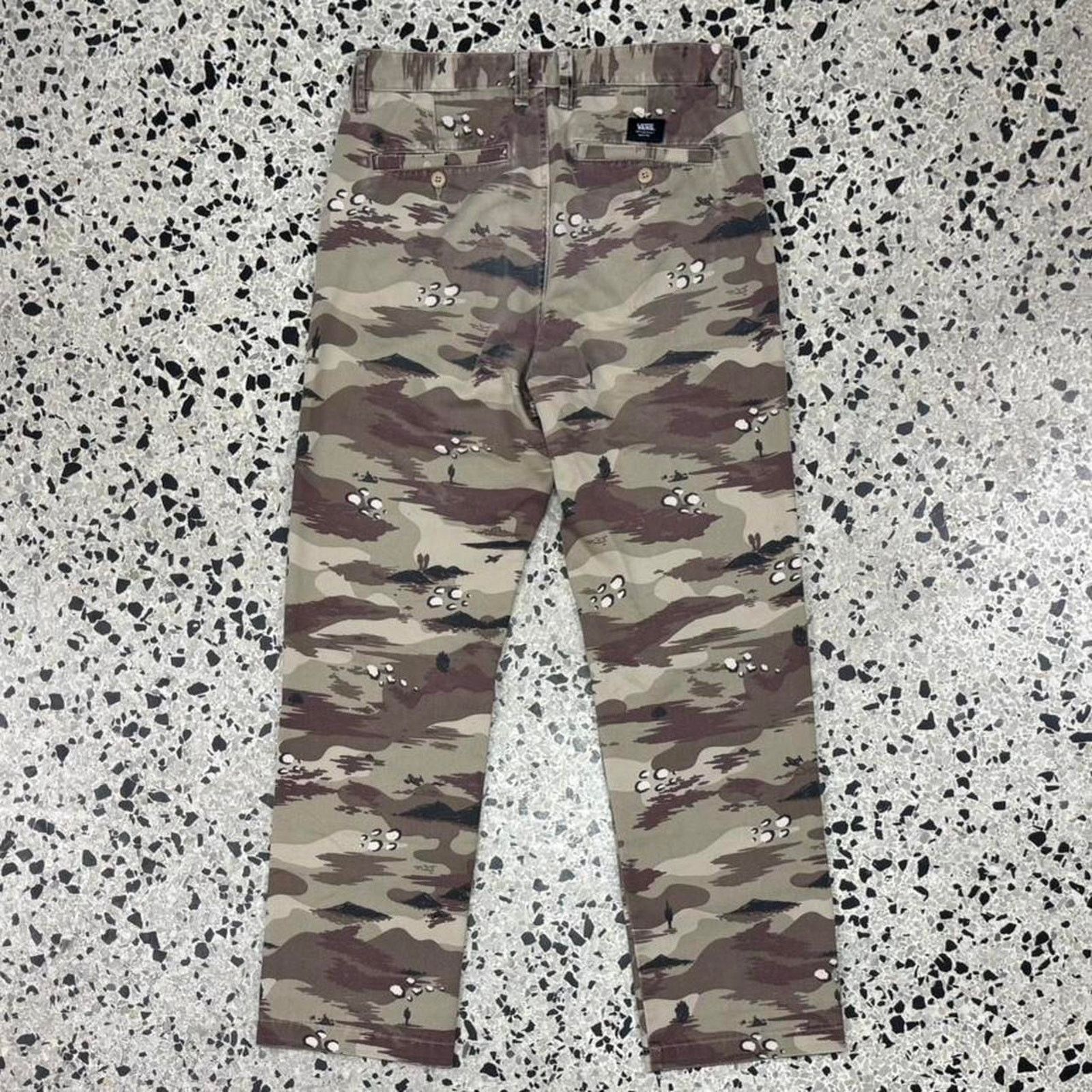 Vans × Vintage VINTAGE 90S Y2K VANS DESERT CAMO AOP PANTS: Size US 30 / EU 46 - 6 Thumbnail