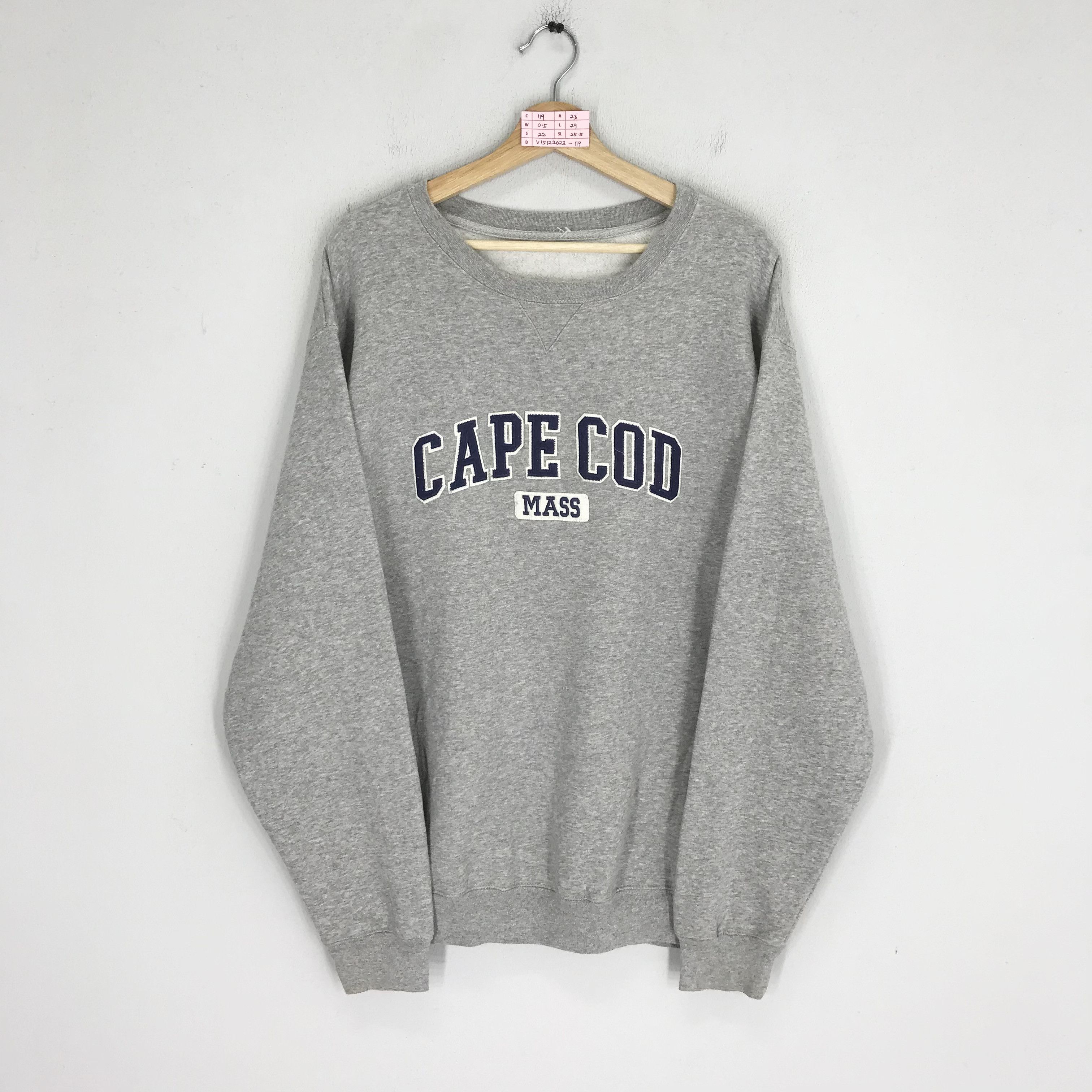Vintage Vintage Cape Cod Massachusetts Sweatshirt Gray Large Size US L / EU 52-54 / 3 - 1 Thumbnail