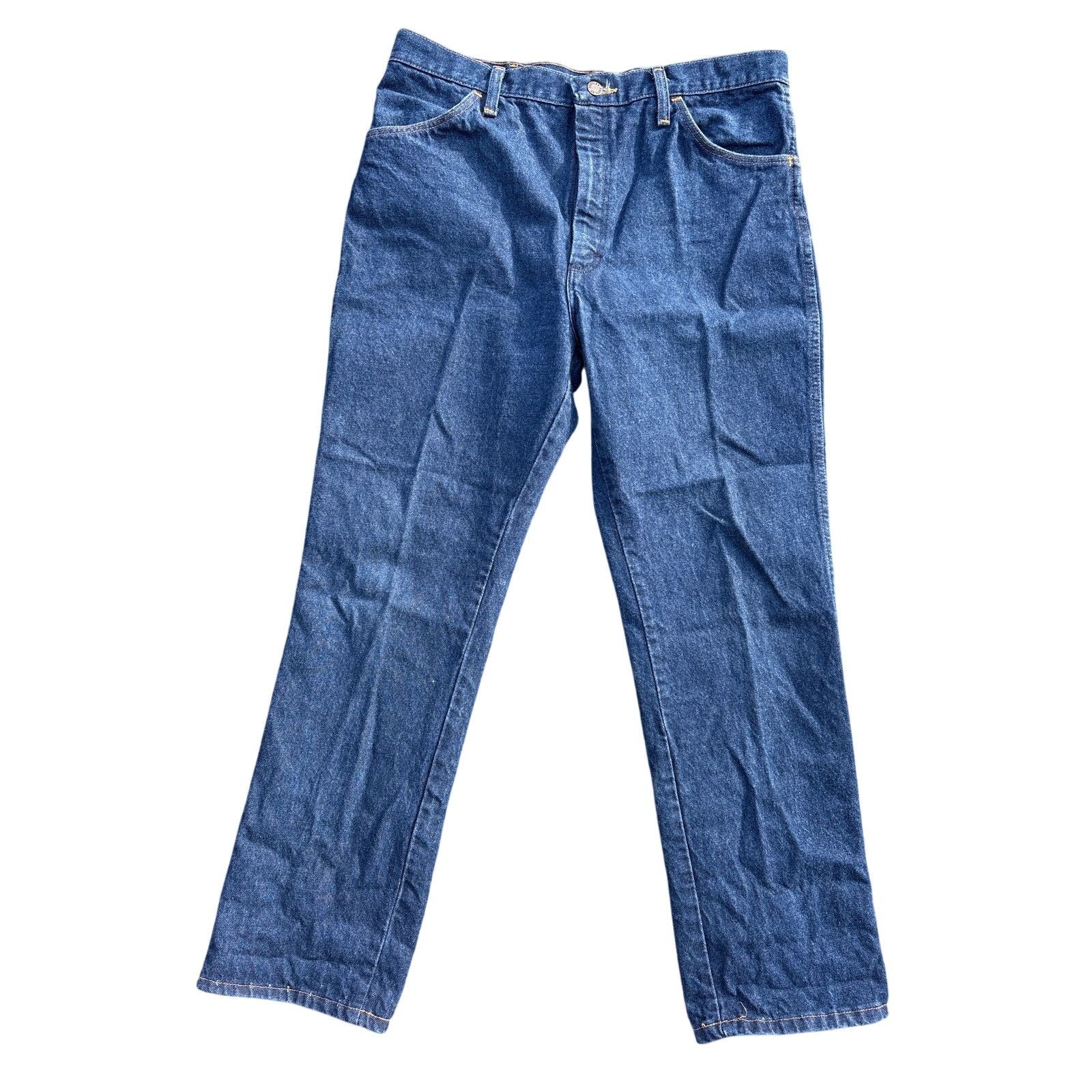 Rustler Vintage 70s Rustler Dark blue wash 36x30(34x29) talon zipper Size US 34 / EU 50 - 1 Thumbnail
