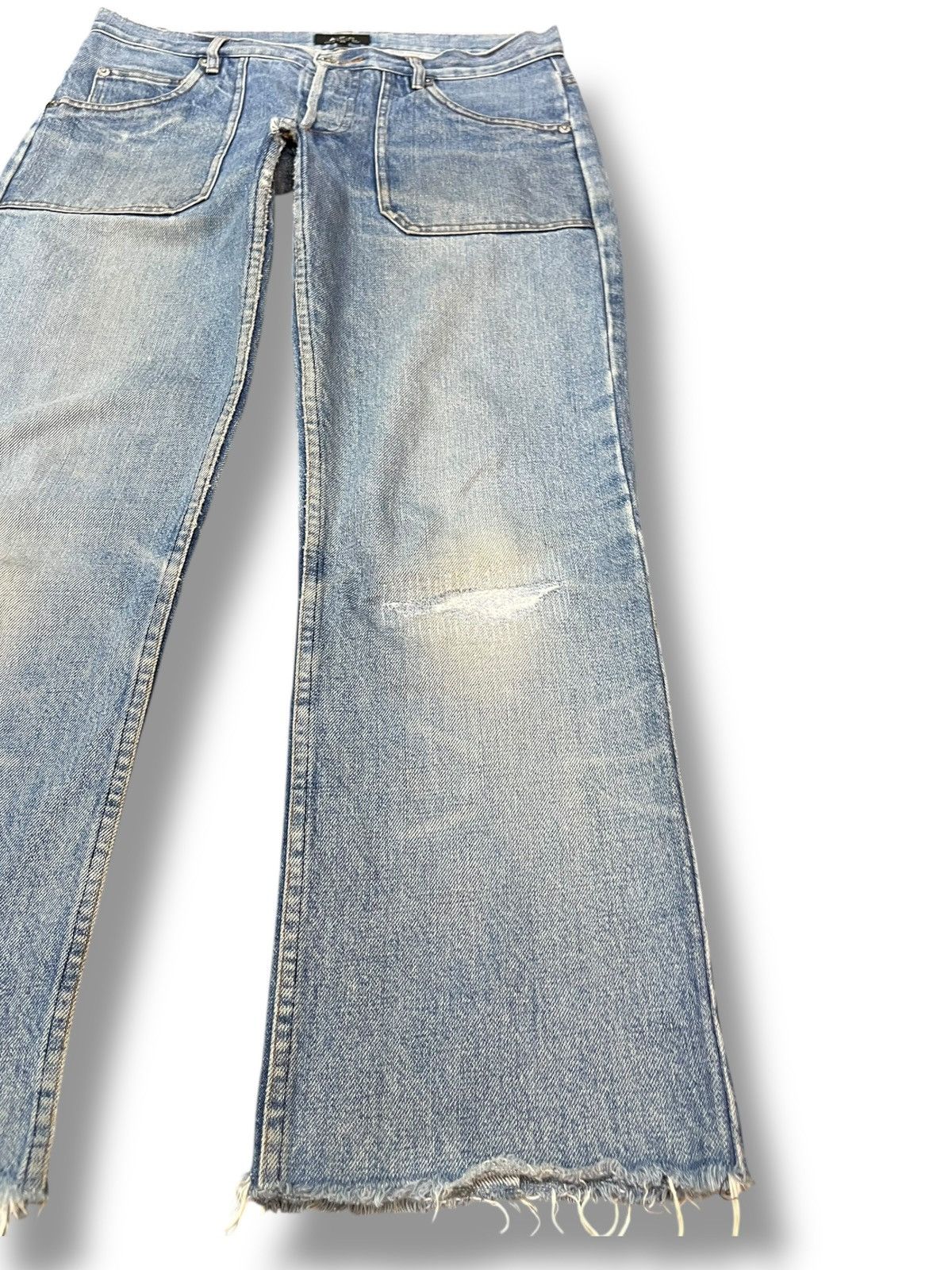 A.P.C. × Vintage Vintage A.P.C Cropped Faded Bush Pants Denim Size US 31 - 4 Thumbnail