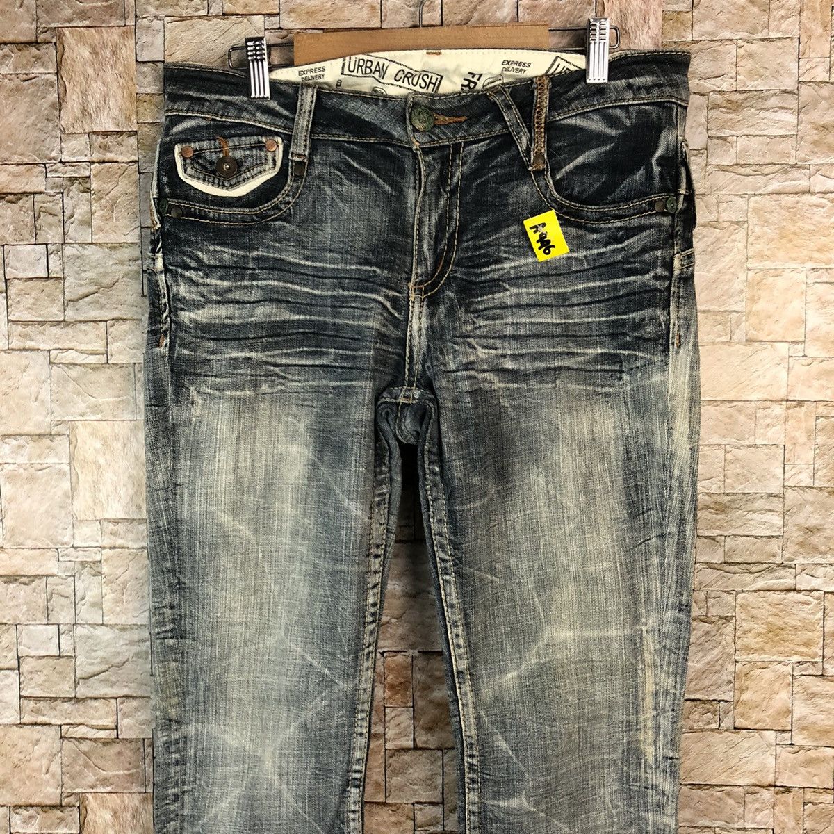 Japanese Brand Urban Crush faded Blue denim Jeans #A996 Size 30" / US 8 / IT 44 - 5 Thumbnail