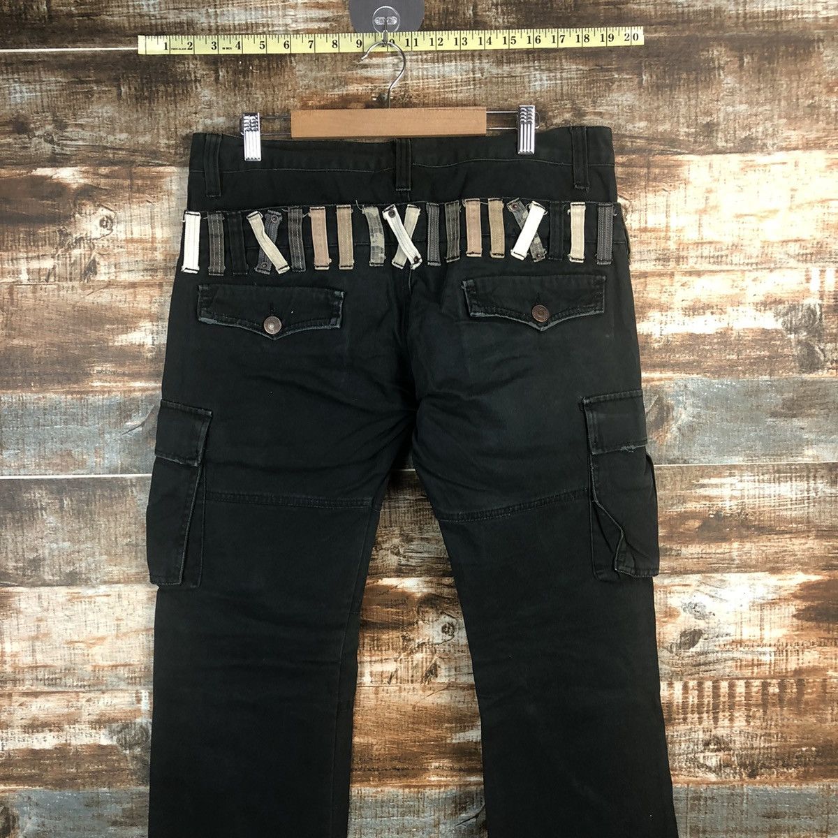 Japanese Brand DL Dominate seditonaries Black Cargo Multipocket Pants #C286 Size US 33 - 13 Thumbnail