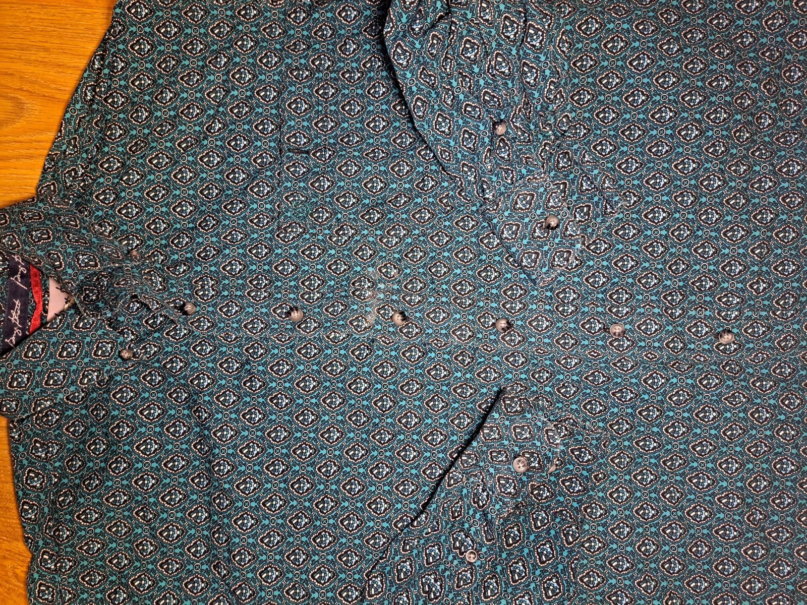 Wrangler Wrangler George Straight Cowboy Cut Shirt Large Teal Green Size US L / EU 52-54 / 3 - 4 Thumbnail