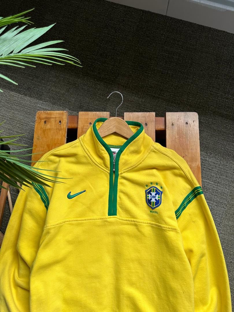 Nike × Vintage VINTAGE NIKE BRAZIL HALFZIPPER Size US M / EU 48-50 / 2 - 3 Thumbnail