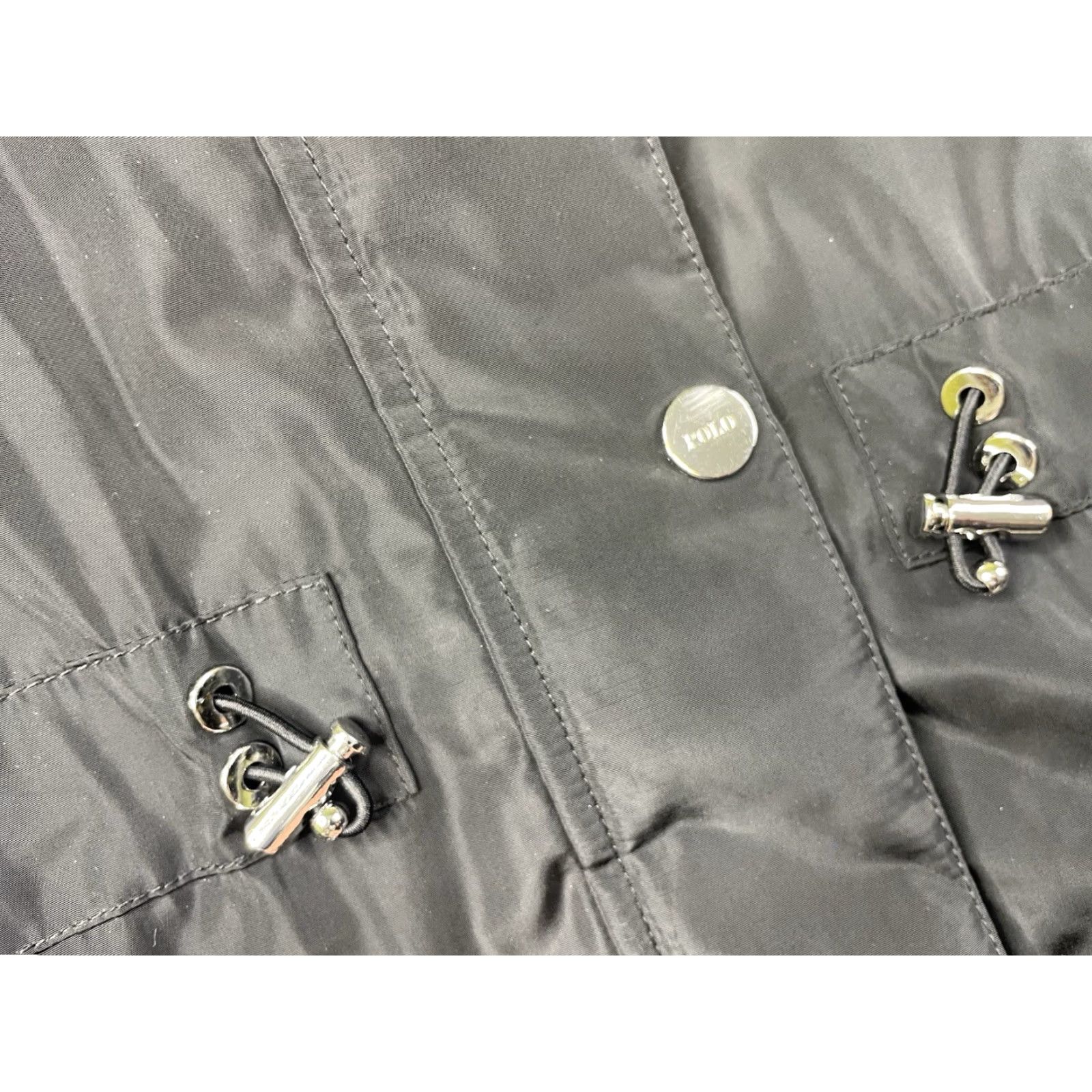 Polo Ralph Lauren Polo Ralph Lauren Jacket Women Heritage Full Zip Hooded Black XL Rain Coat Water Resistant Zipped Pockets Long Sleeve Casual Size XL / US 12-14 / IT 48-50 - 4 Thumbnail