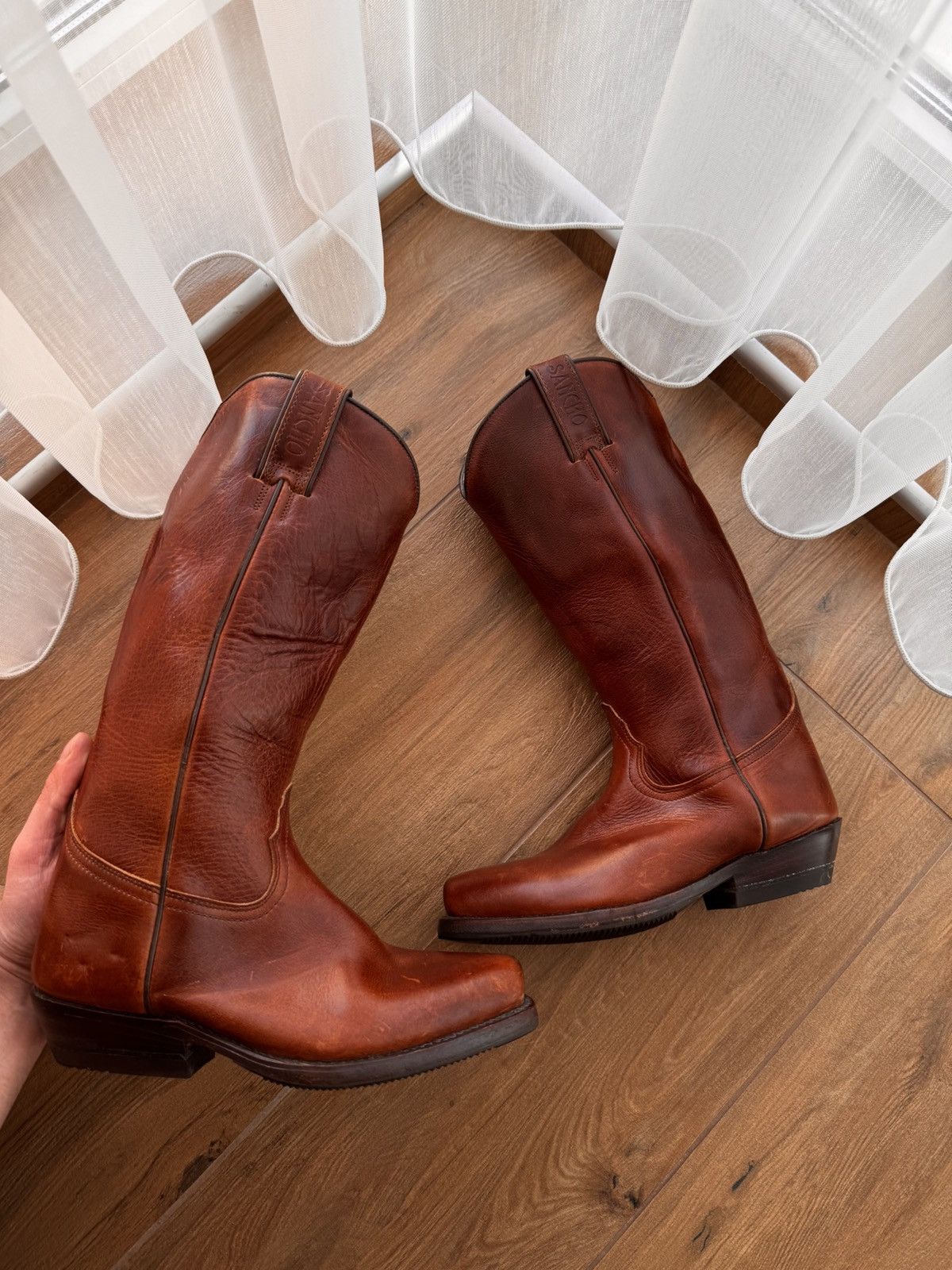 Cowboy Equipment × Sancho Boots × Vintage Vintage Sancho Cowboy Western Made in Spain Boots sz 38 Size US 8 / IT 38 - 1 Thumbnail