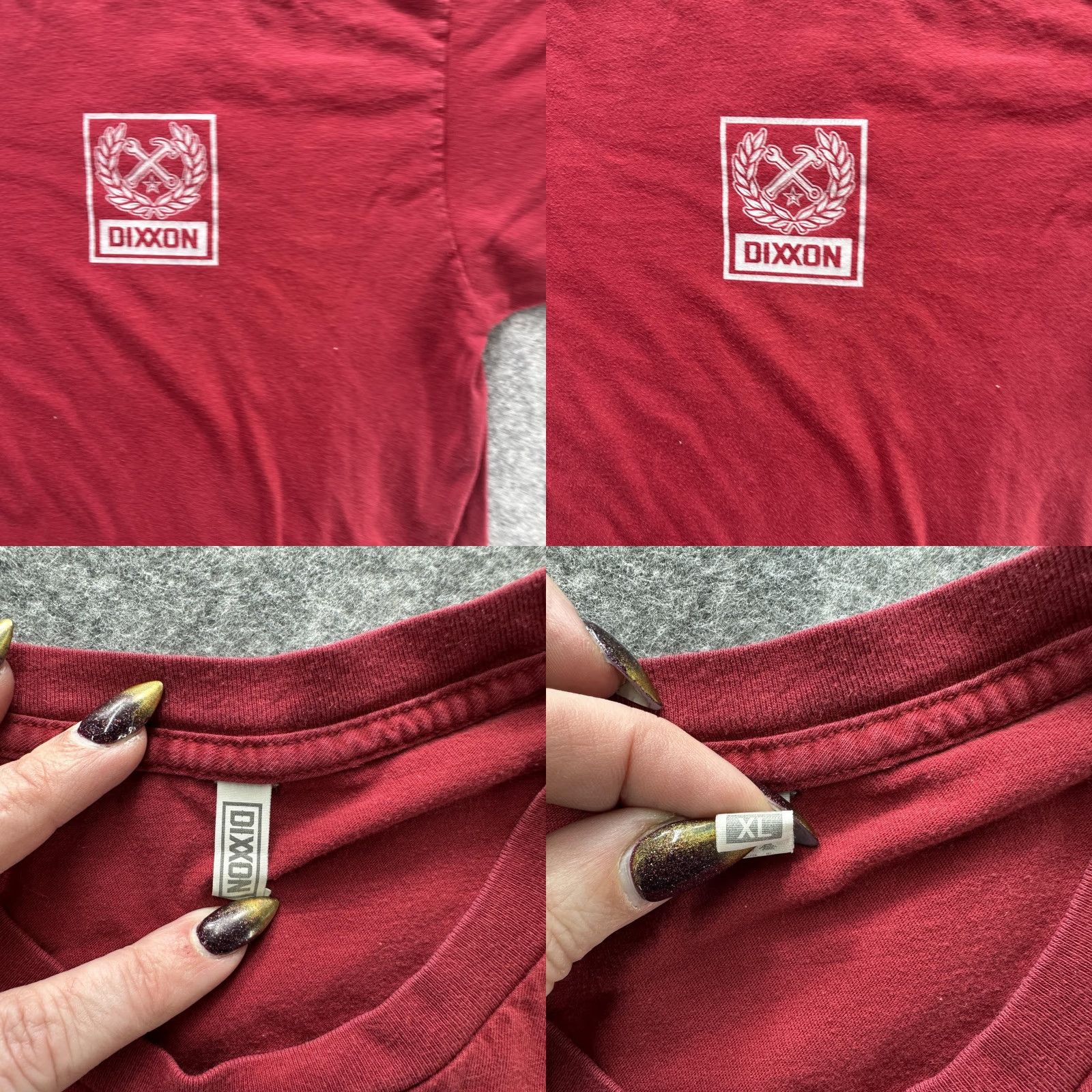 Logo 7 Dixxon Shirt Mens XL Red Logo Graphic Tee Short Sleeve T-Shirt Top Size US XL / EU 56 / 4 - 8 Thumbnail
