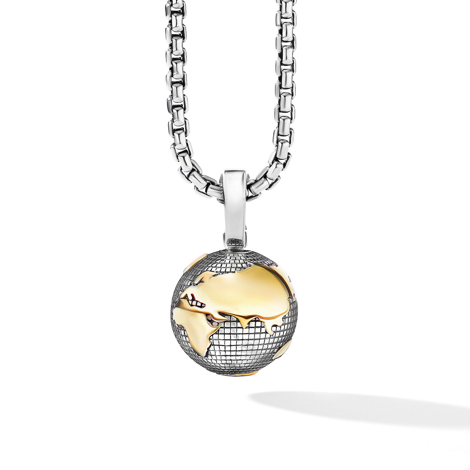 David Yurman o1w1db10526 D25723M /Size 7 /Earth Amulet in Silver/Golden Size ONE SIZE - 1 Thumbnail