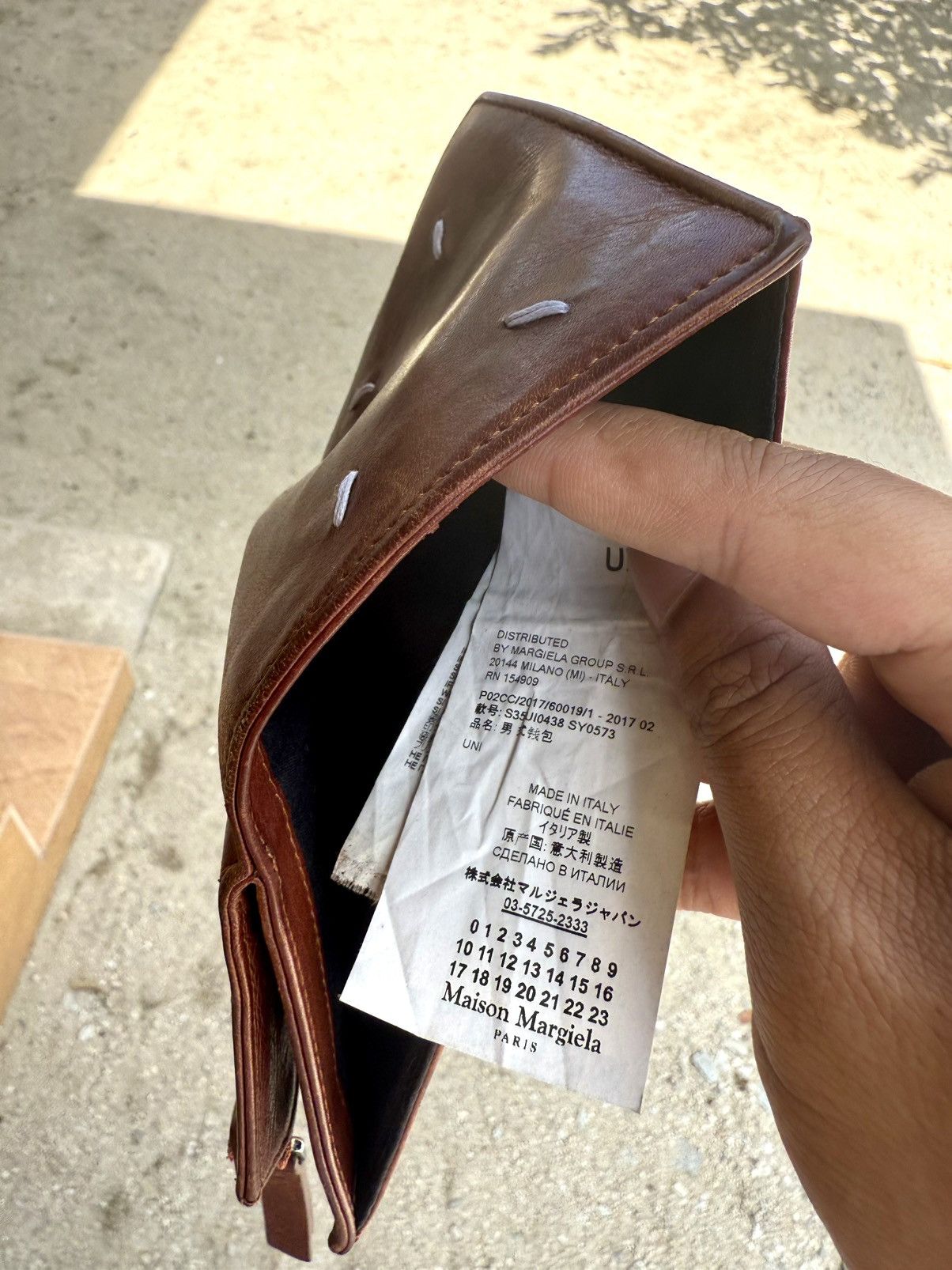 Maison Margiela Maison Margiela four stitch Bifold Leather Wallet Size ONE SIZE - 8 Thumbnail