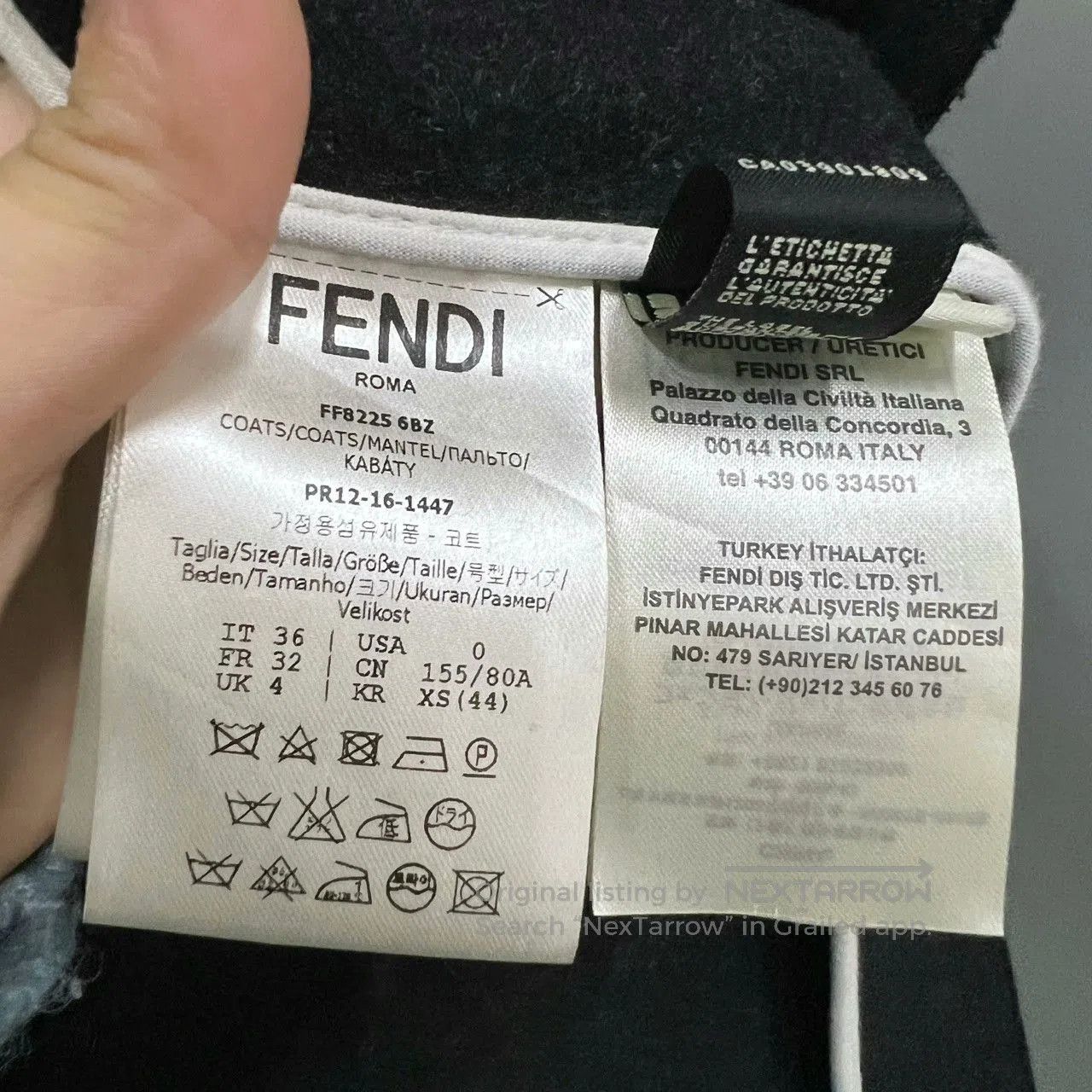 Fendi FENDI Black Coat Size 36. Size US XS / EU 42 / 0 - 4 Thumbnail