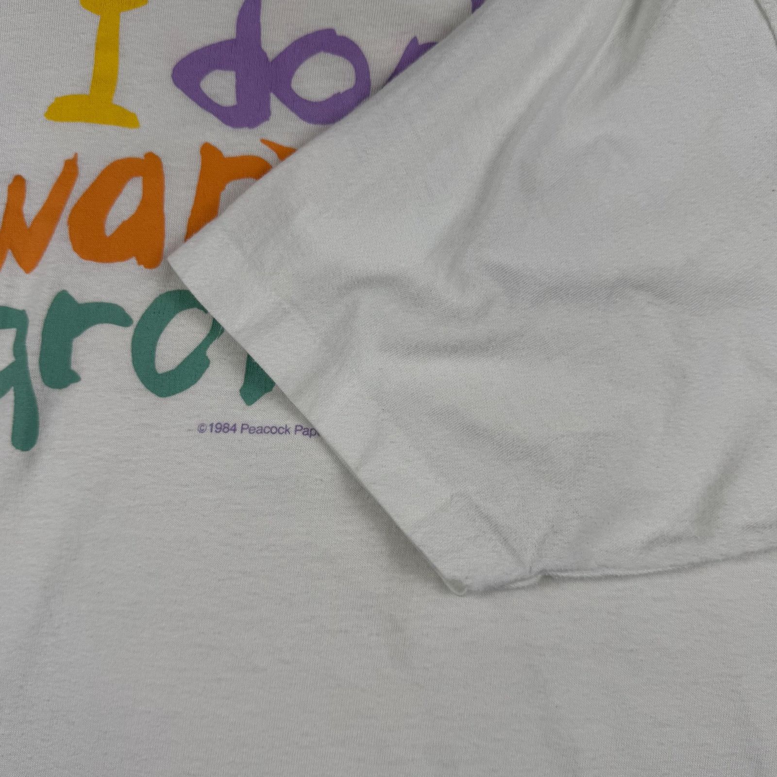 Hanes 80s Hanes I Don't Want To Grow Up Tee Large Size US L / EU 52-54 / 3 - 4 Thumbnail