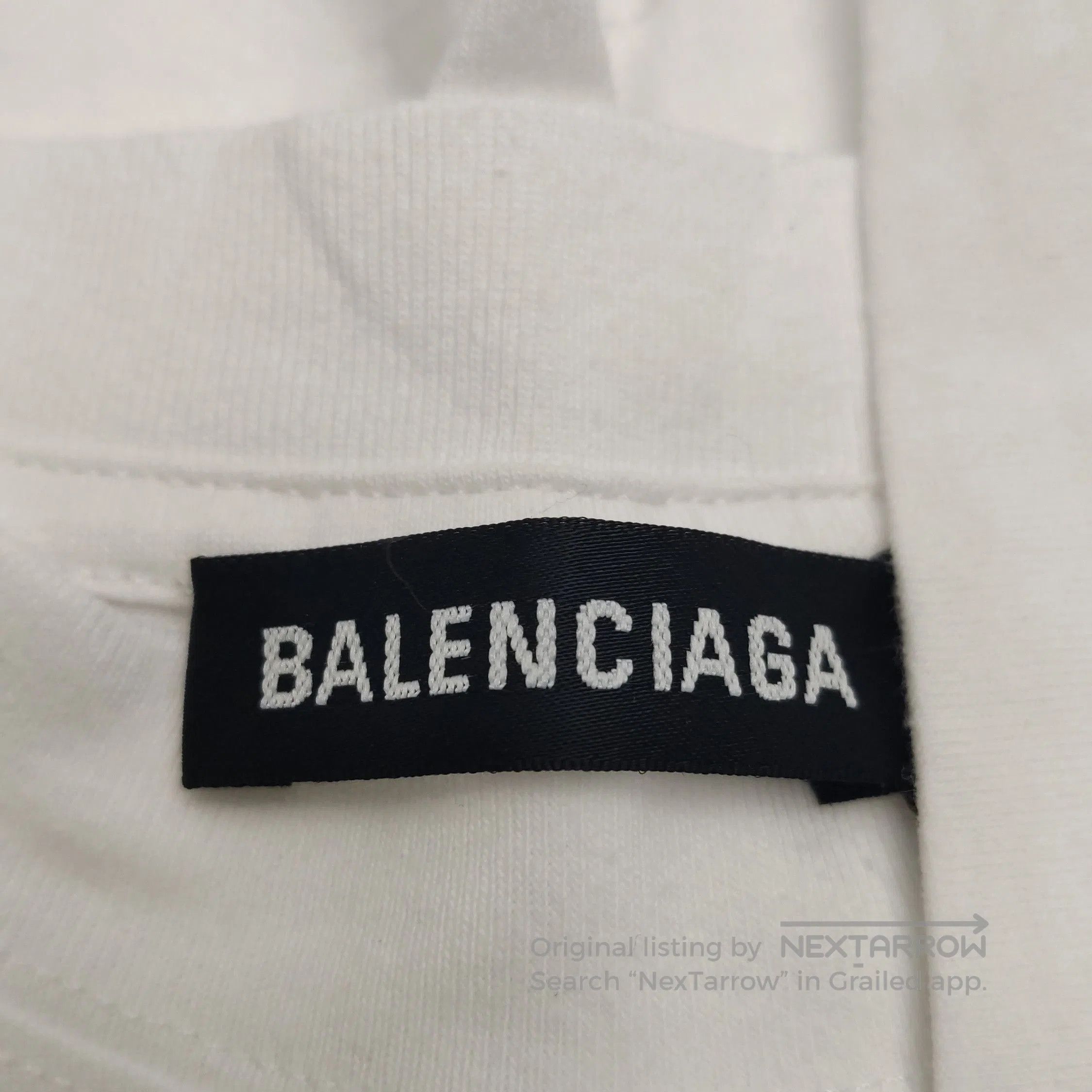 Balenciaga Balenciaga XS Cotton Logo Crew Neck T-Shirt. Size US XS / EU 42 / 0 - 2 Thumbnail
