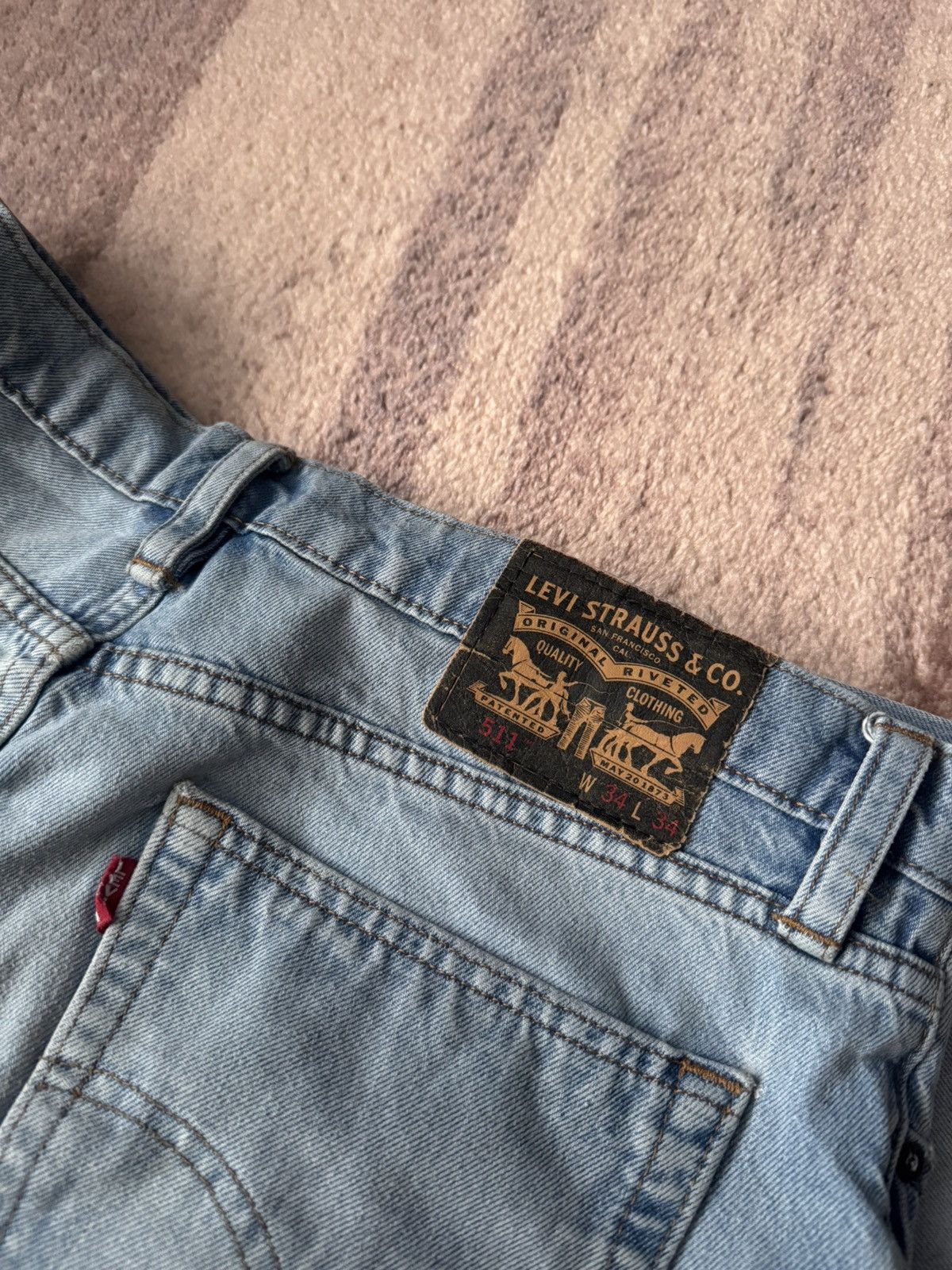 Levi's Levis 511 pants flared jeans denim baby blue 34/34 swag Size US 34 / EU 50 - 5 Thumbnail