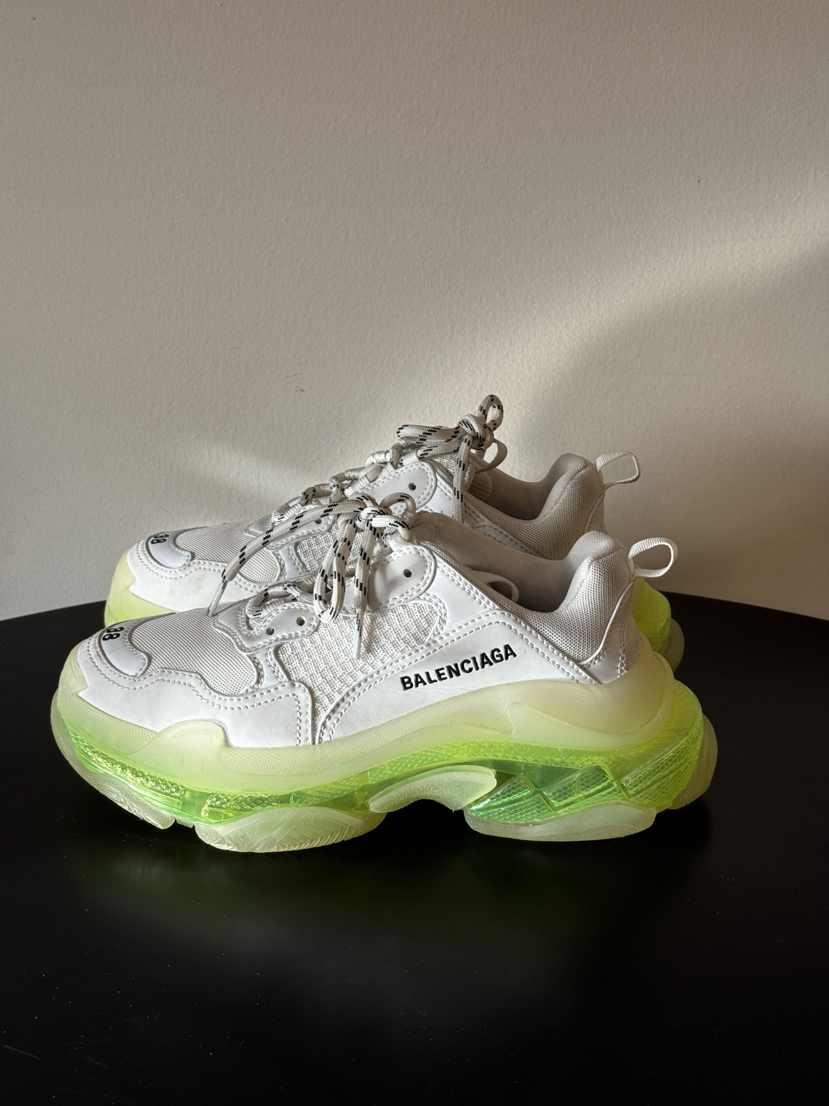 Balenciaga Balenciaga Triple S Clear Sole White / Fluo Yellow Size US 8 / IT 38 - 5 Thumbnail