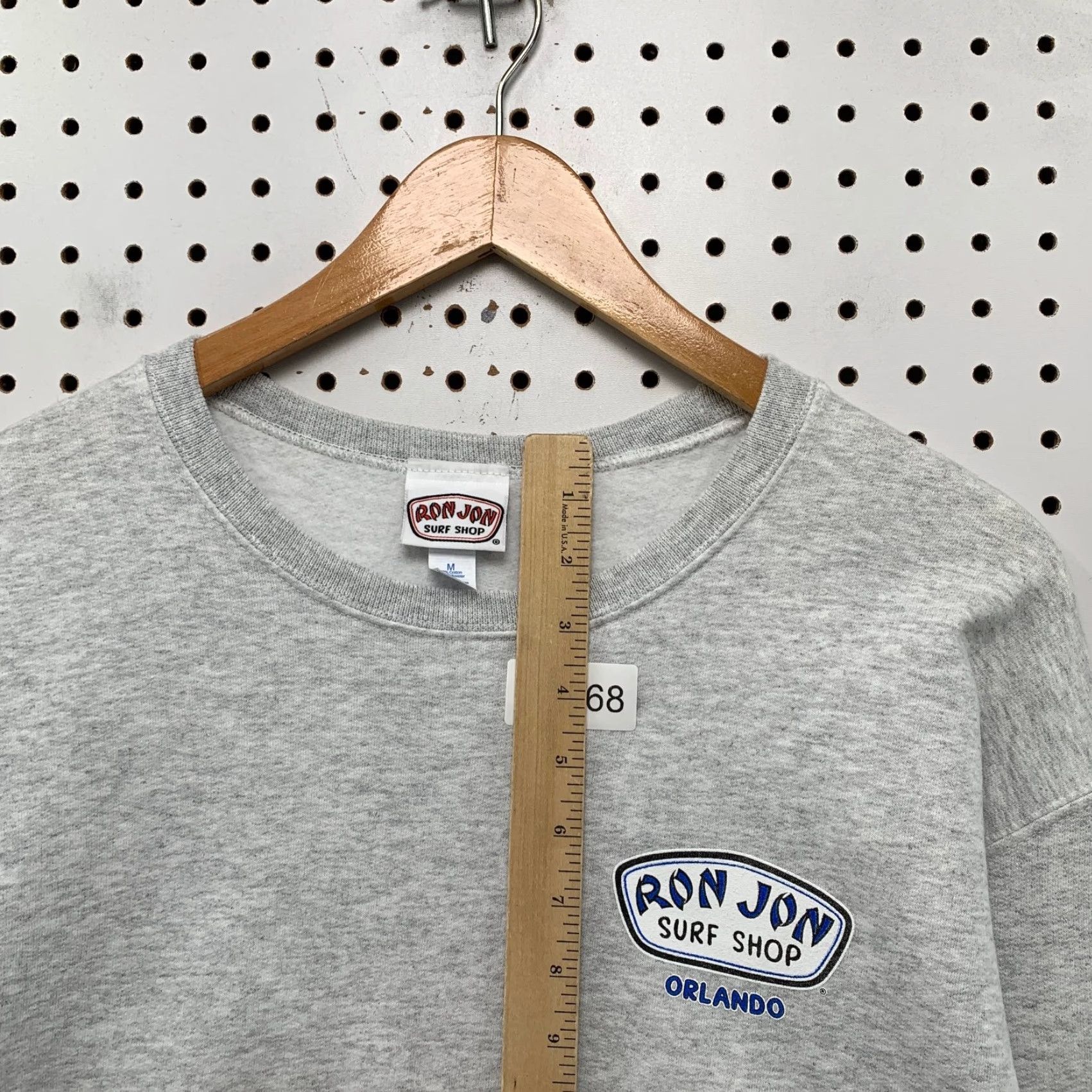 Ron Jon Surf Shop Ron Jon Surf Sweatshirt Mens M Gray Orlando Spell Out Sleeve Gray Shirt Crew Neck Graphic Print Cotton Fleece Logo Beanie? Size US M / EU 48-50 / 2 - 7 Thumbnail