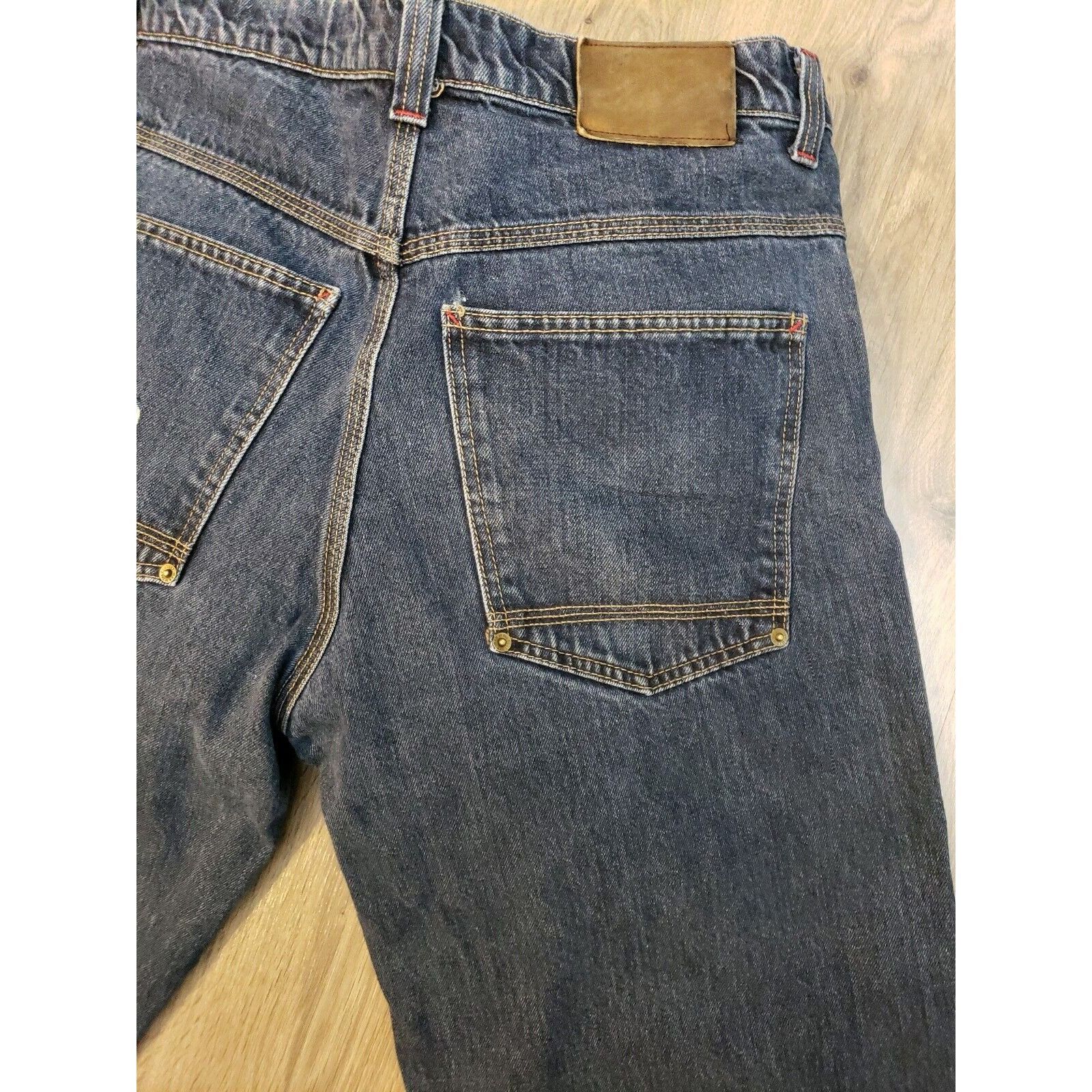 Vintage MOC Tapered Leg Baggy Blue Jeans Mens 36 x 31 80s Hip Hop Sk Size US 36 / EU 52 - 4 Thumbnail