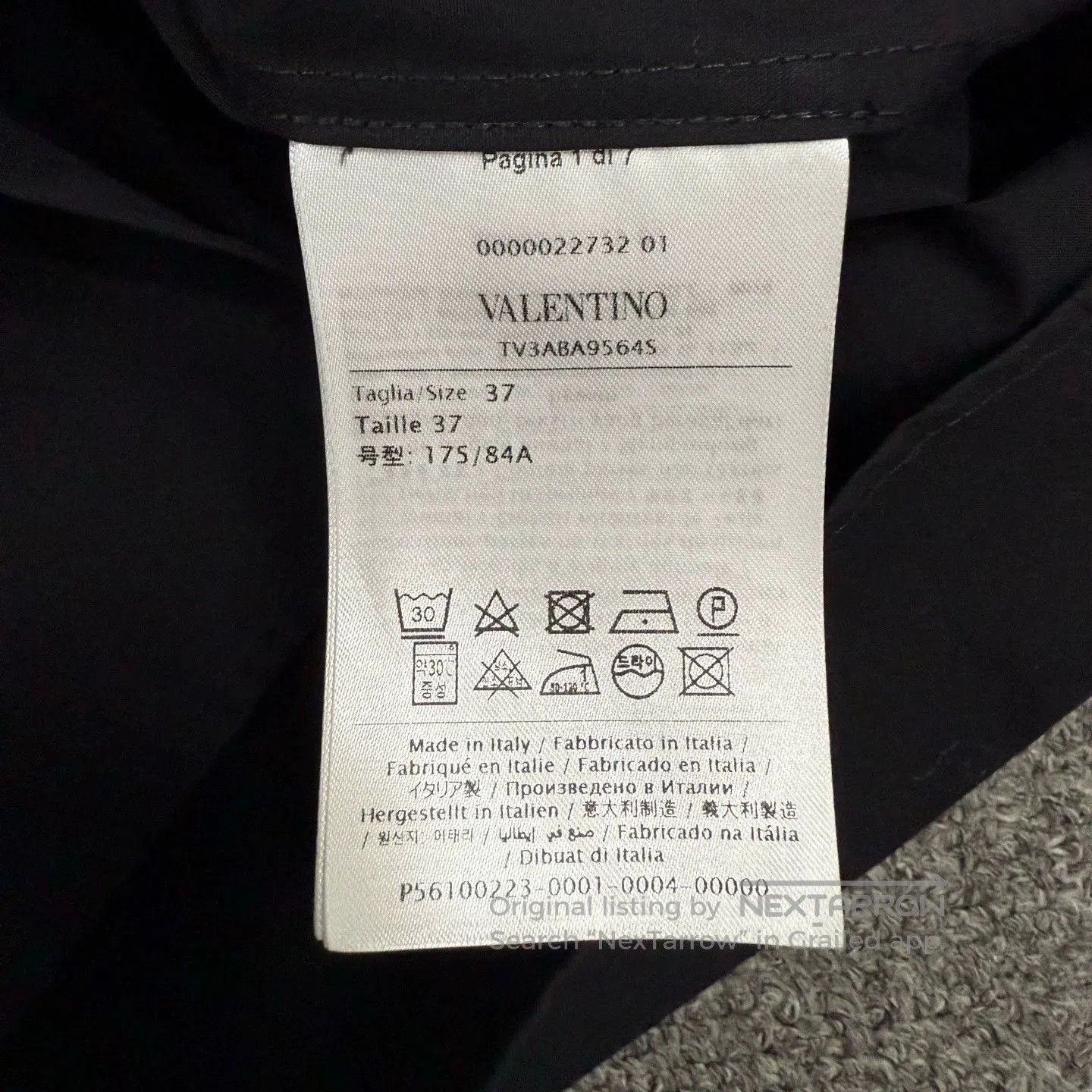 Valentino black logo long sleeve shirt by valentino. Size US M / EU 48-50 / 2 - 4 Thumbnail