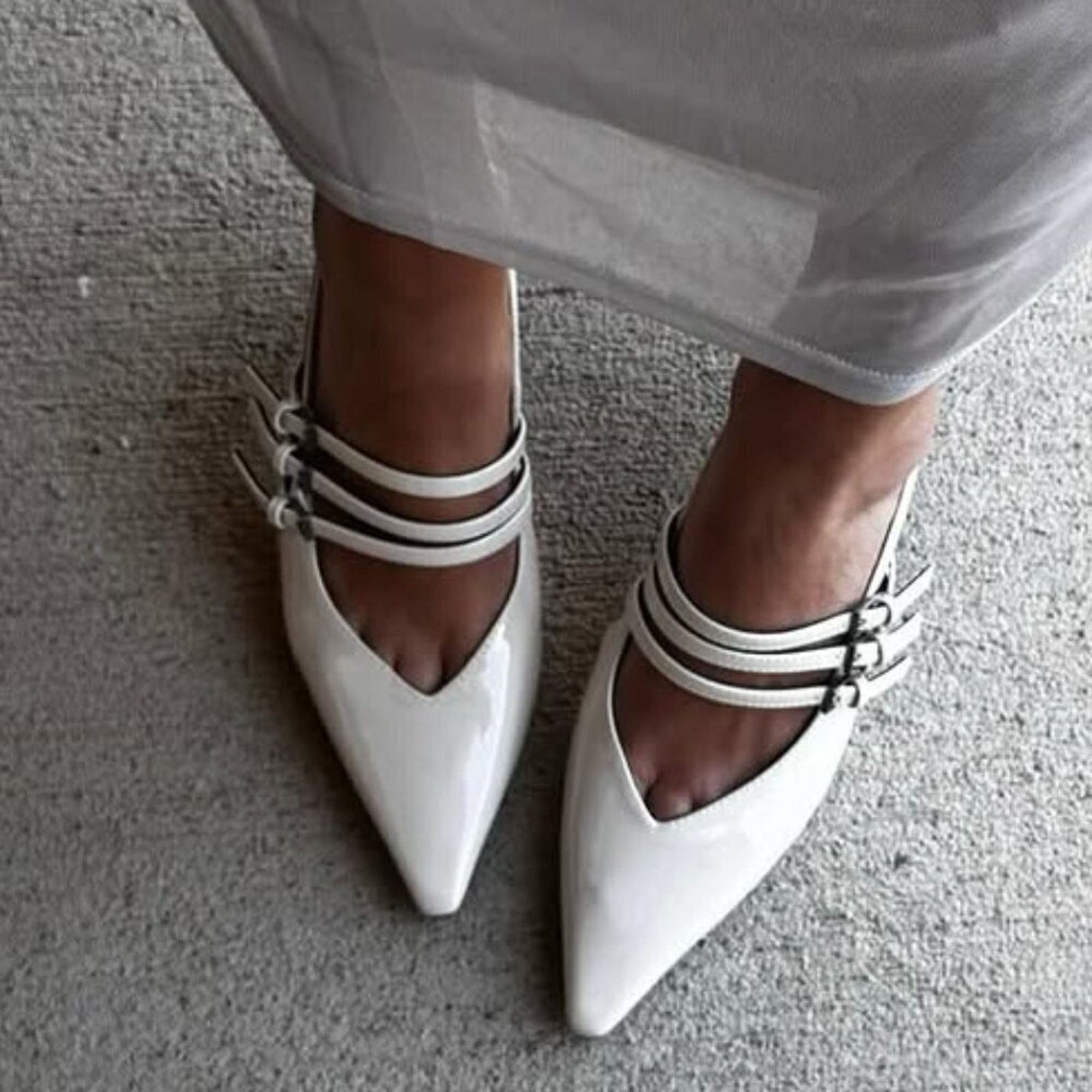 Zara HOT TREND!!! ZARA Pointed Toe Buckled Heels Size US 8 / IT 38 - 1 Thumbnail