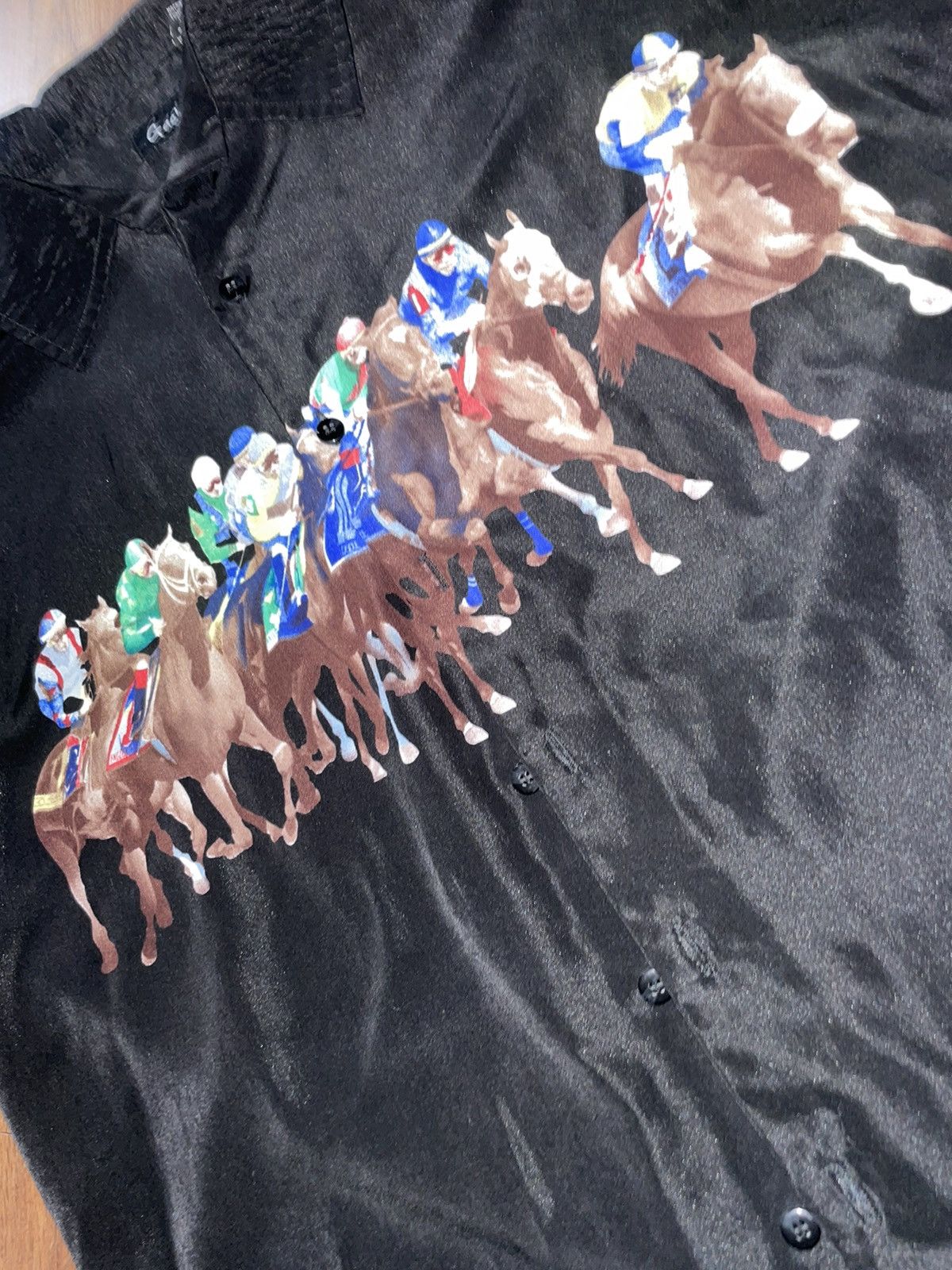 JNCO × Vintage Vintage Grachu Derby 🐎 Button Up Size US XL / EU 56 / 4 - 3 Thumbnail