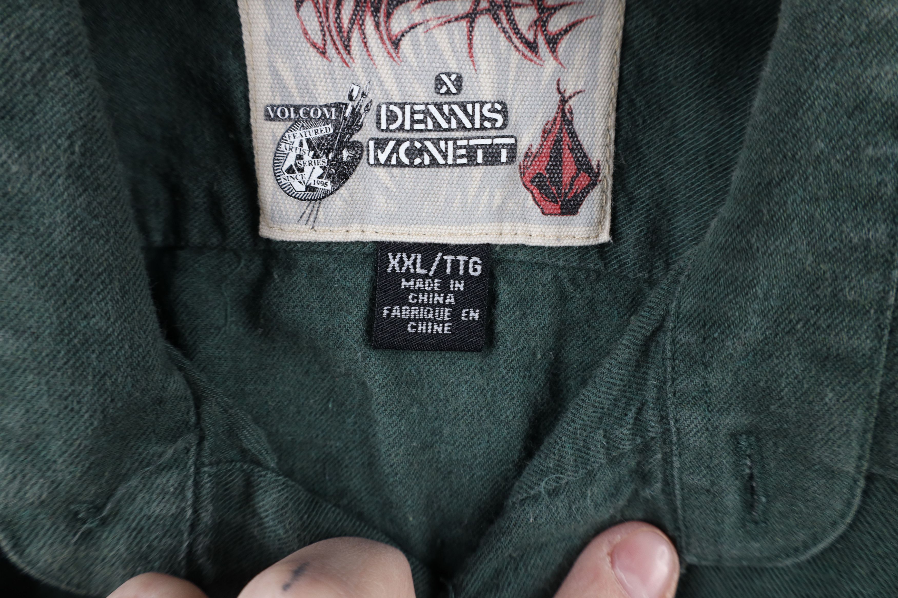 Vintage × Volcom Vintage Volcom x Dennis McNett Flannel Collared Button Shirt Size US XXL / EU 58 / 5 - 10 Thumbnail