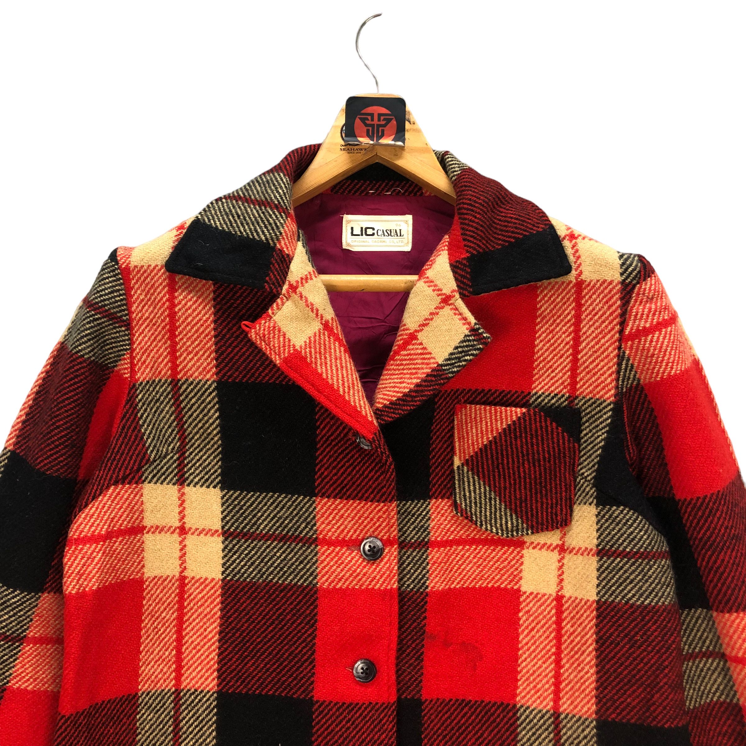 Japanese Brand SAGAMI LIC TARTAN CASUAL JACKET #7350-132 Size M / US 6-8 / IT 42-44 - 2 Thumbnail