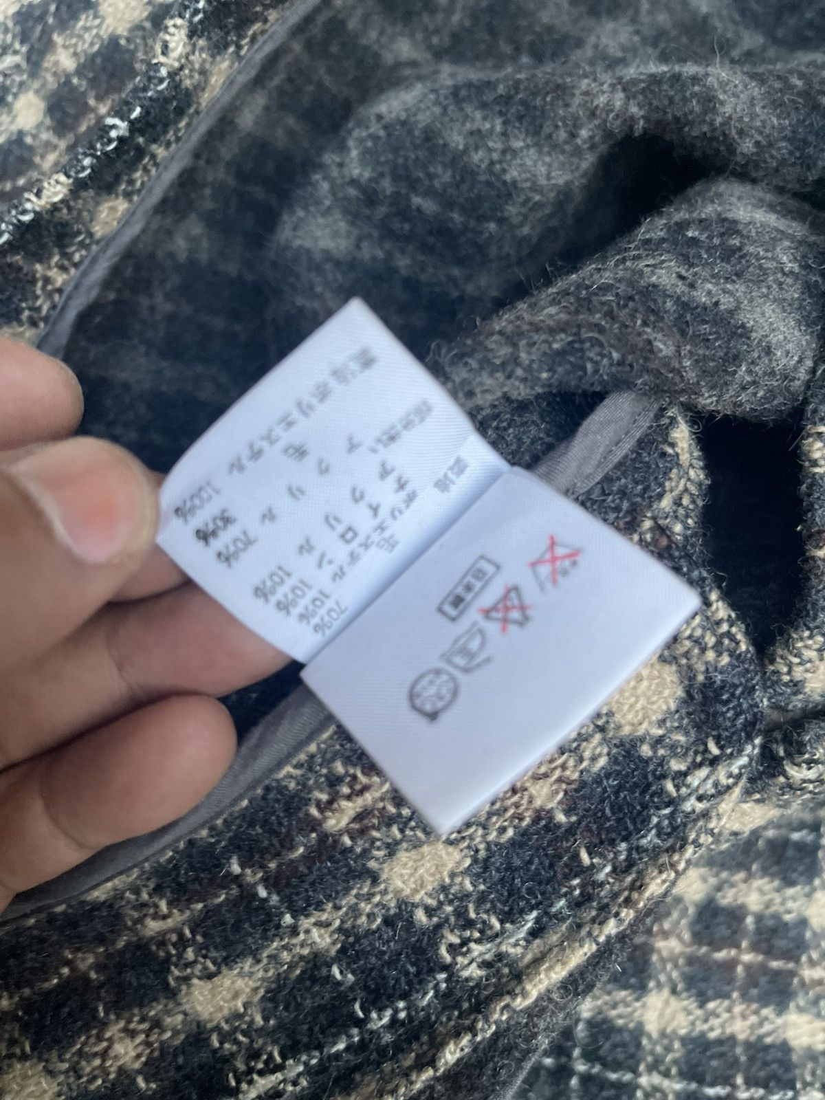 Japanese Brand C.C. CHE'S Wool Zip Jacket - Bartack Workwear Ribbed Collar Size US M / EU 48-50 / 2 - 5 Thumbnail