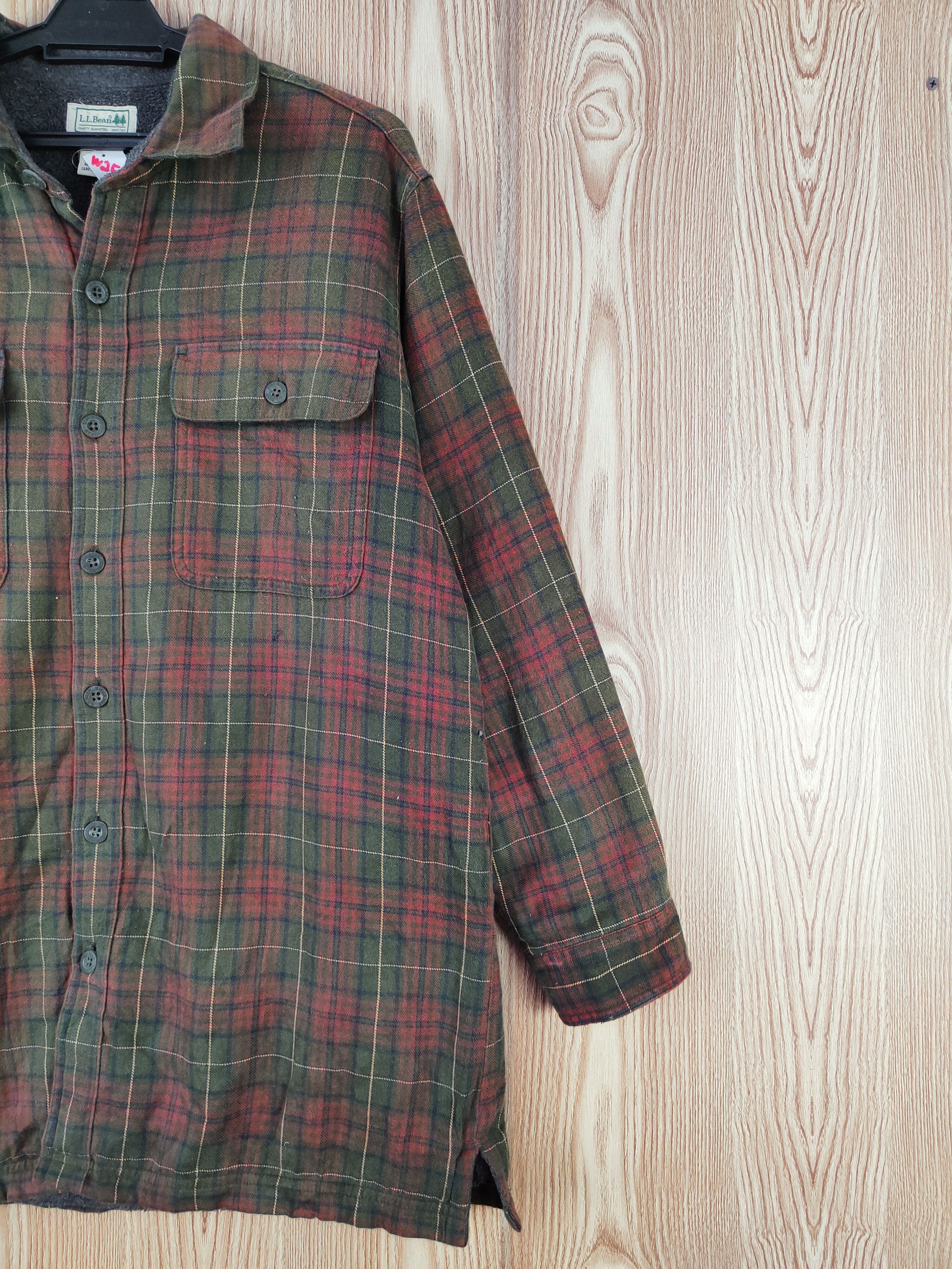 Japanese Brand × L.L. Bean L.L.Bean Olive Red Button checkered jacket #W259 Size US M / EU 48-50 / 2 - 6 Thumbnail