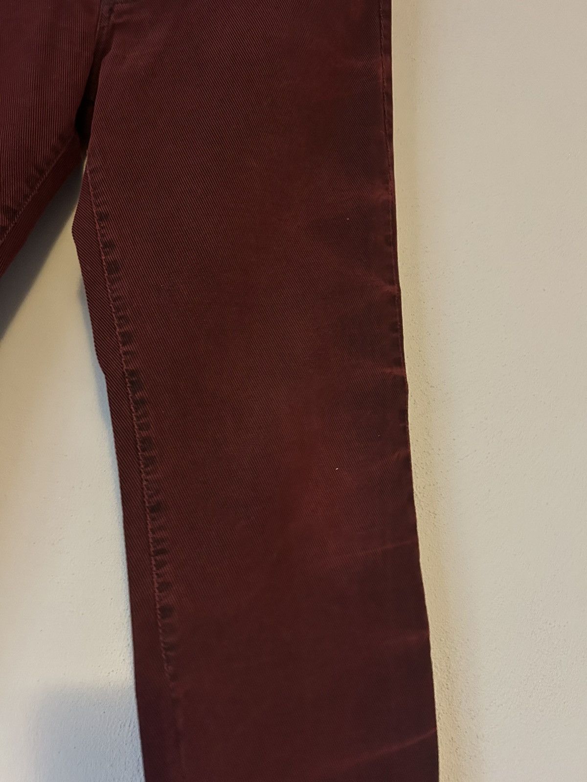 Just Cavalli Just Cavalli Distressed Burgundy Jeans Size US 32 / EU 48 - 4 Thumbnail