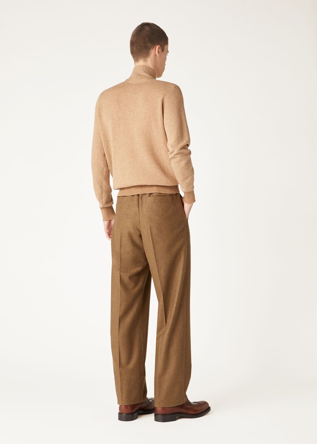 Loro Piana o1w1db10725 FAG4525 Roadster Mezzocollo Sweater in Brown Size US S / EU 44-46 / 1 - 5 Thumbnail