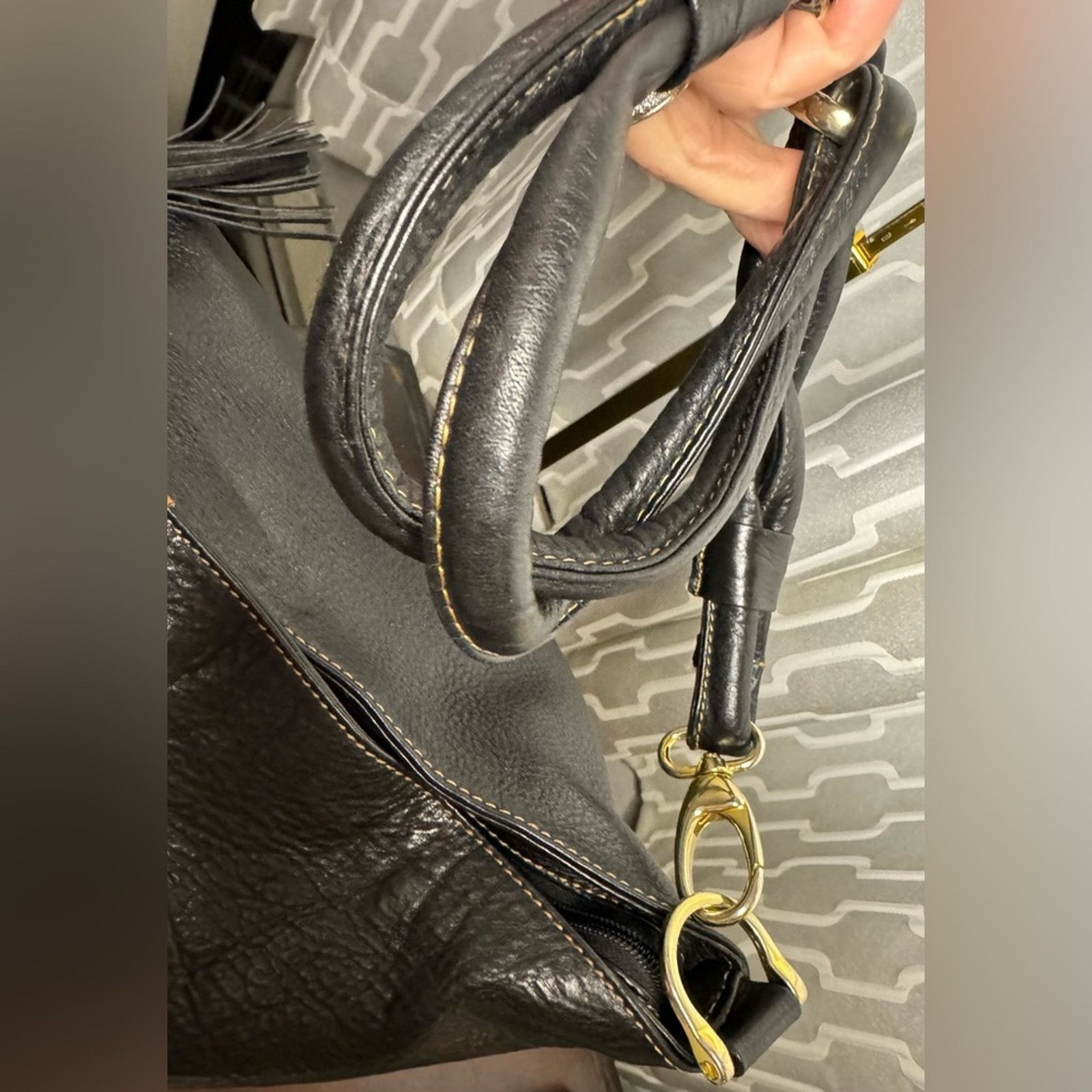 Other Stefani Italian Leather Large Shoulder Bag Size ONE SIZE - 7 Thumbnail