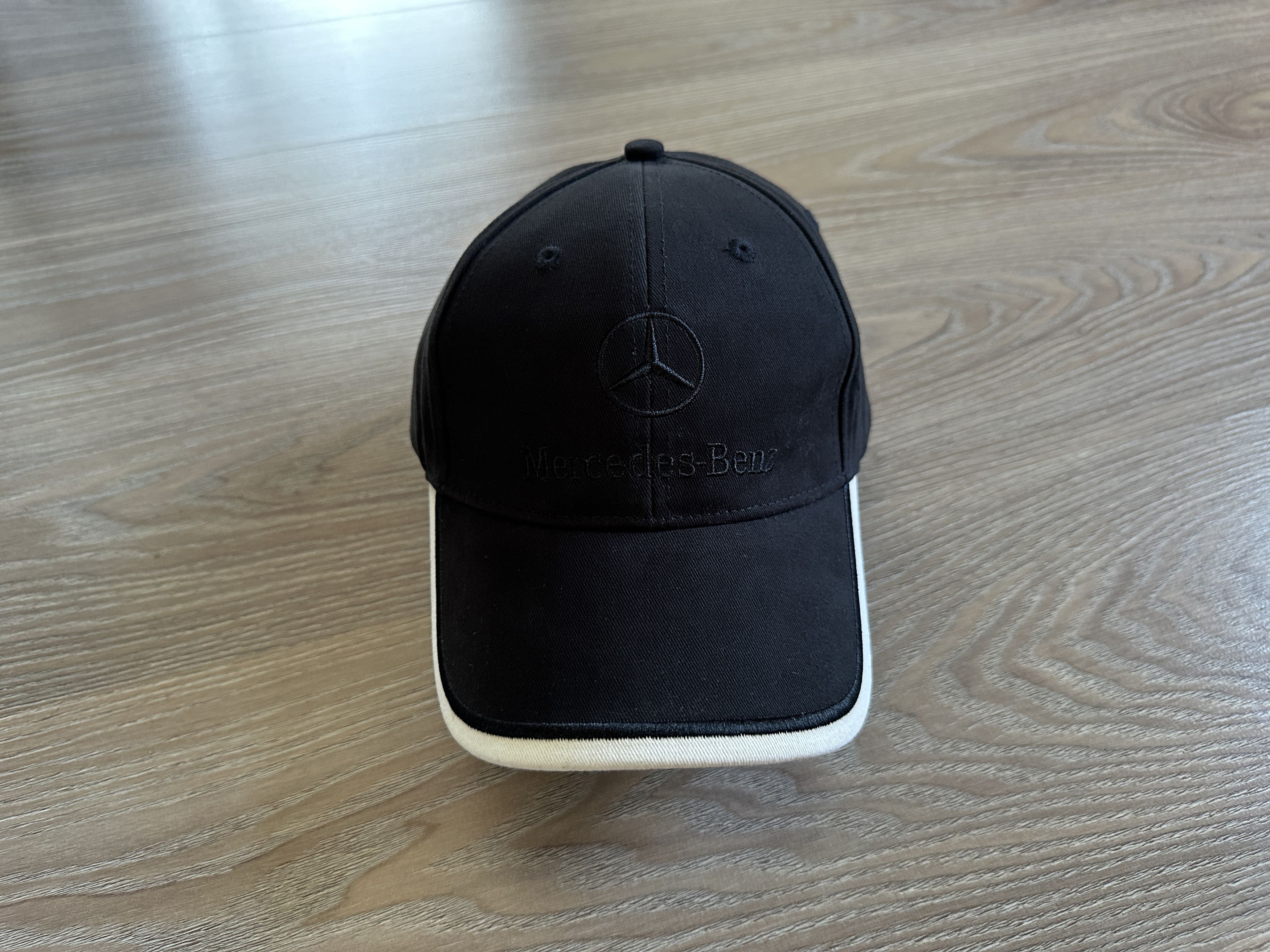 Mercedes-Benz Mercedes Benz Vintage Cotton Black Logo Baseball Cap Size ONE SIZE - 4 Thumbnail