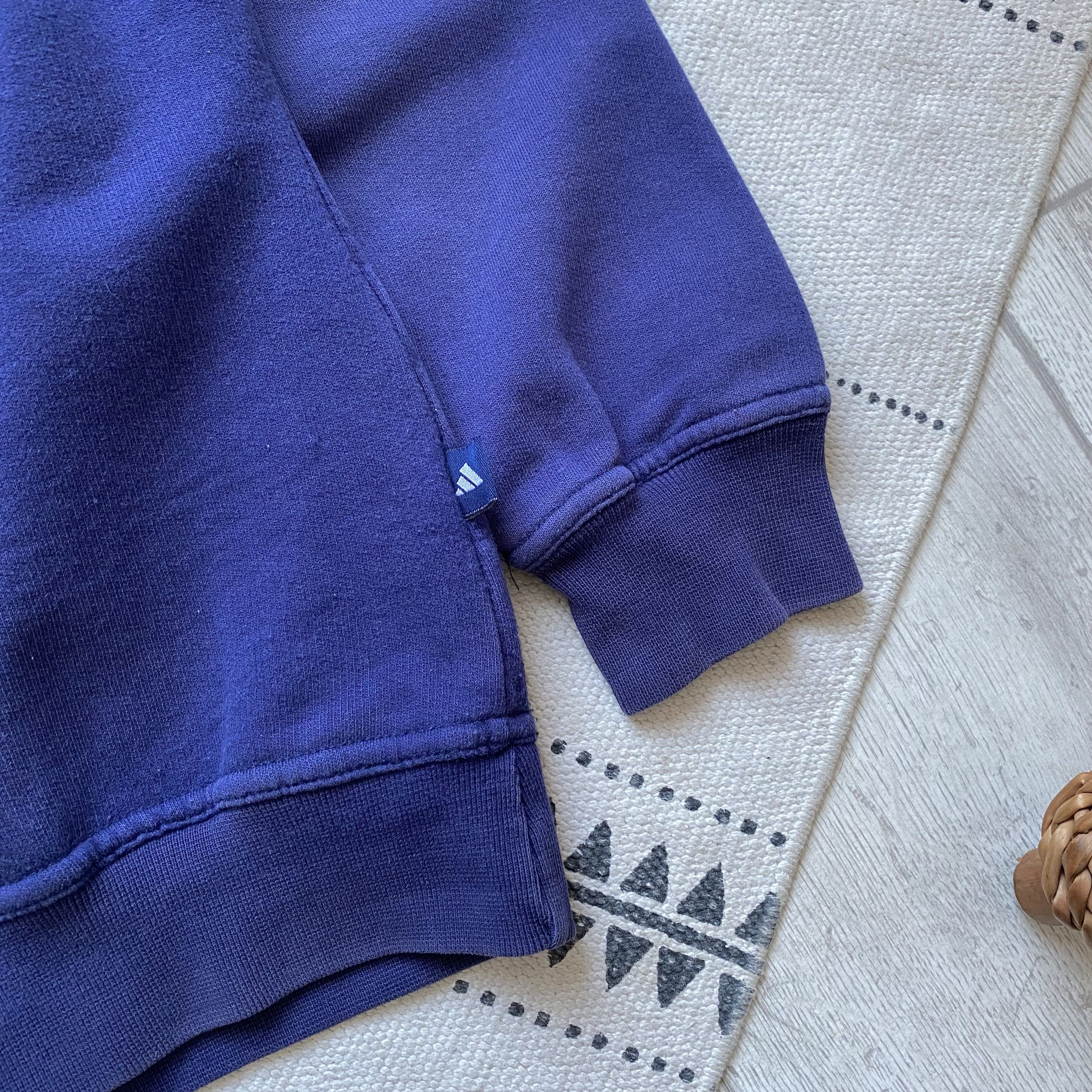 Adidas TRASHED Vintage 90s Adidas boxy sweatshirt mini logo Size US S / EU 44-46 / 1 - 6 Thumbnail